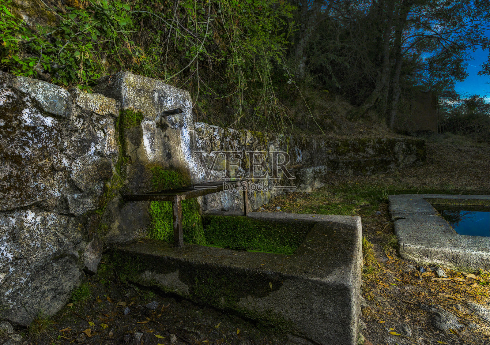 字体在晚上照片摄影图片