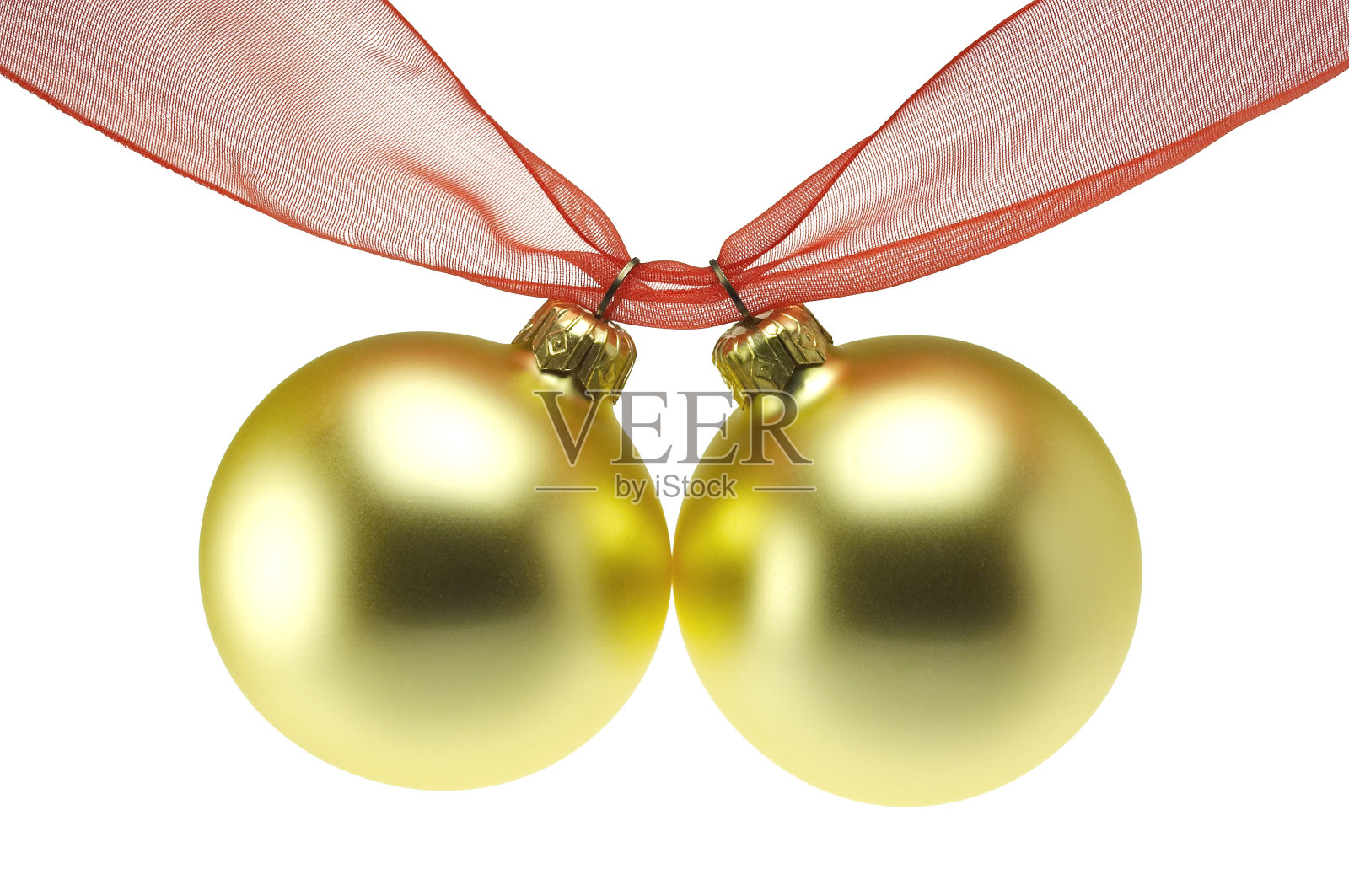 金色圣诞球/装饰物照片摄影图片