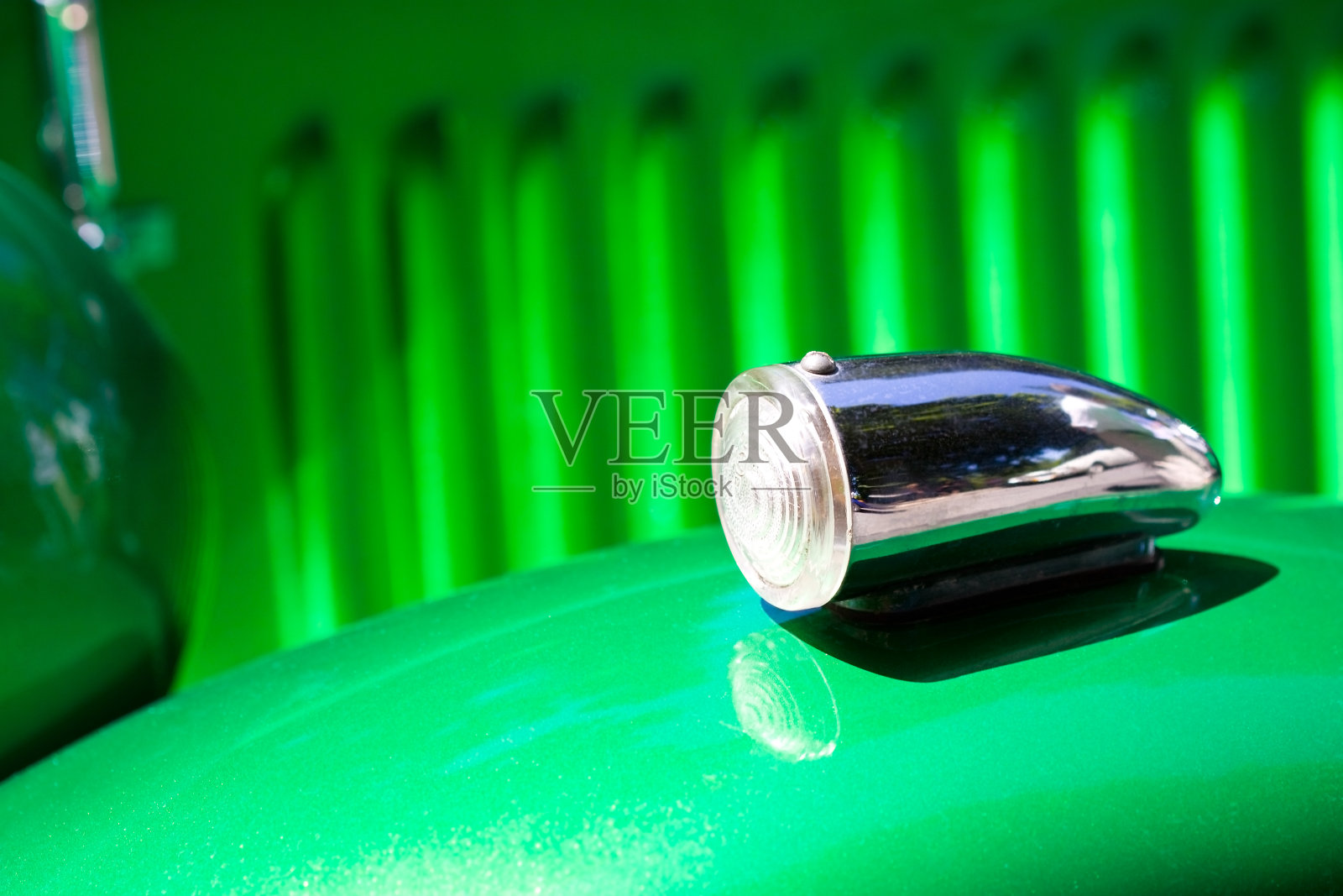 老爷车的转向灯照片摄影图片