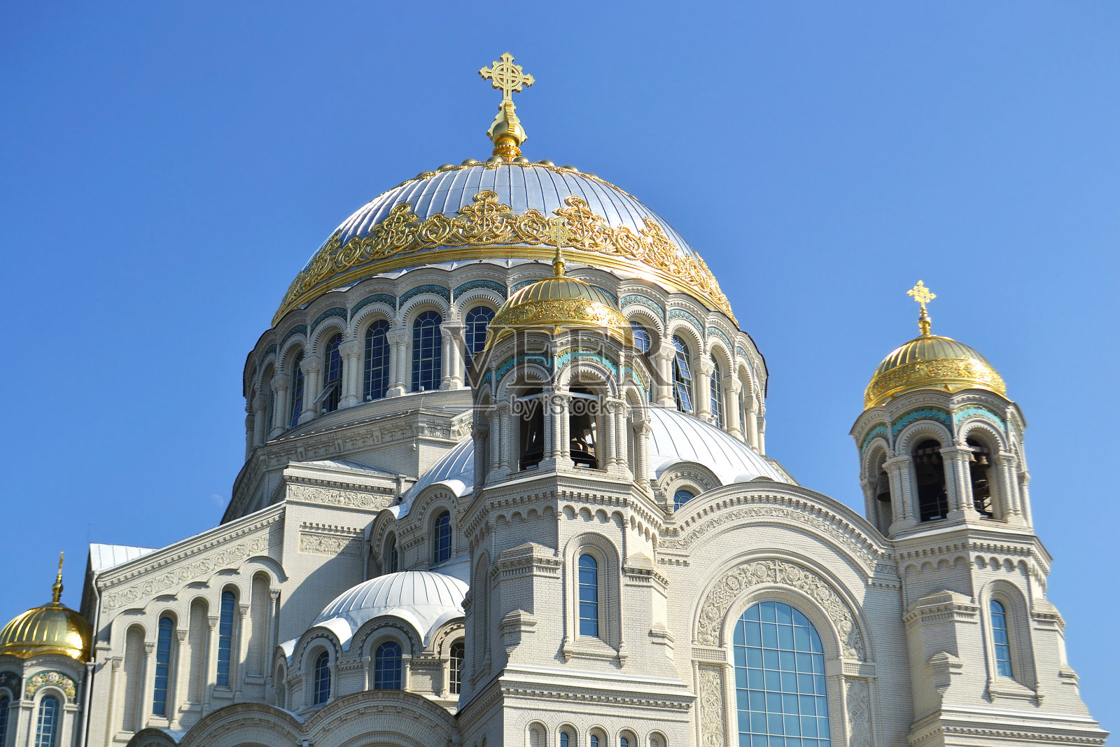 克龙施塔特的海军大教堂照片摄影图片