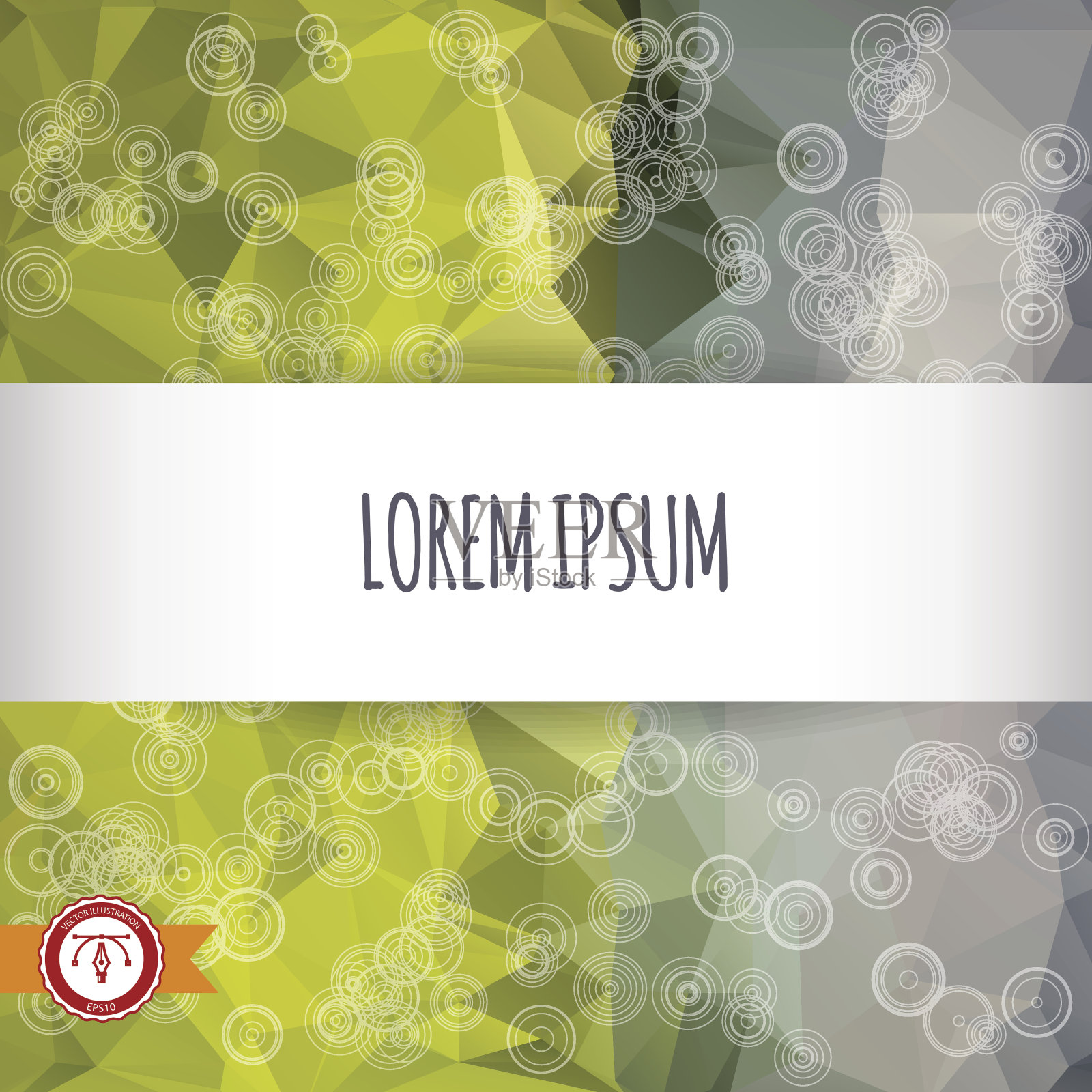 抽象彩色三角形背景。向量插画图片素材