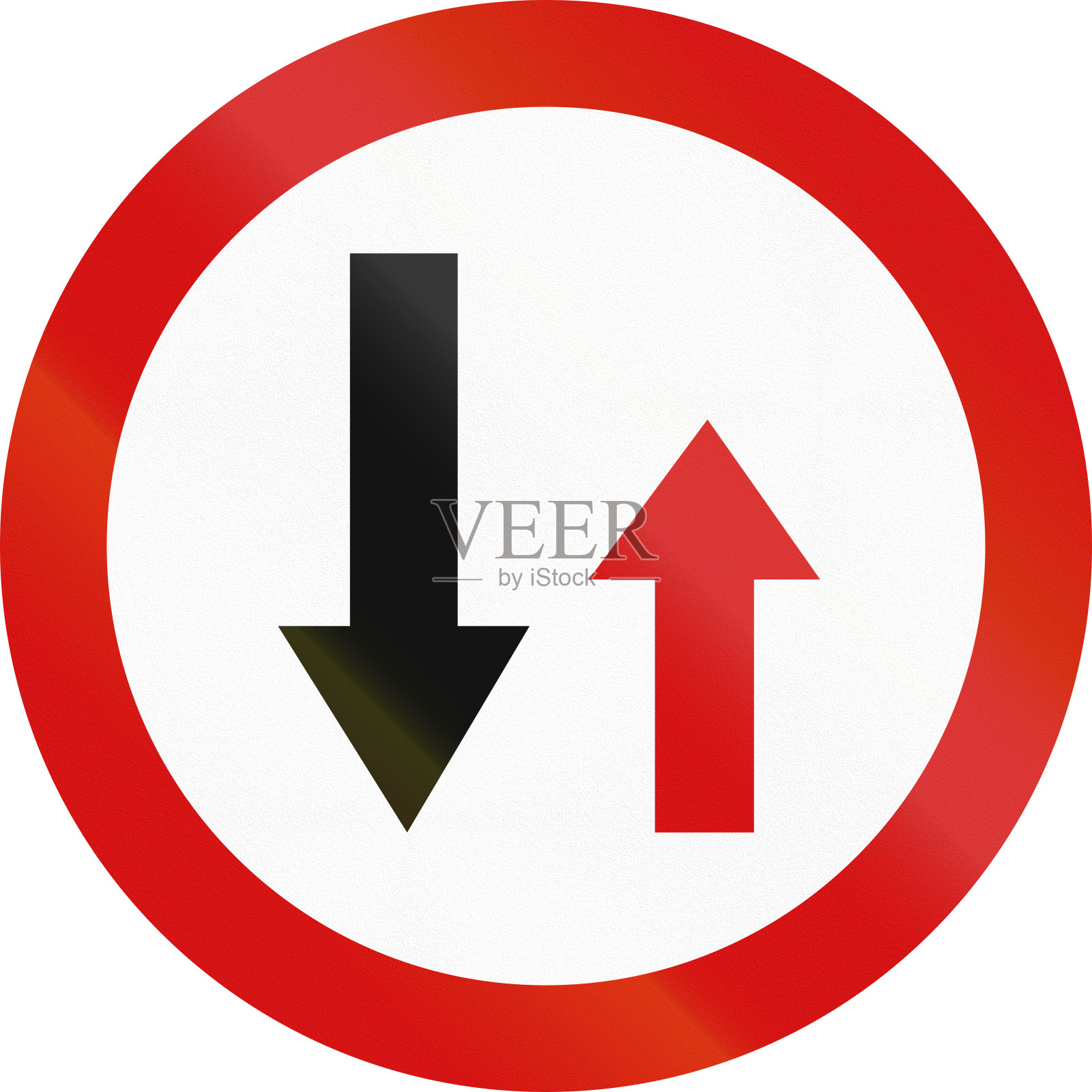 在波兰，迎面而来的交通有优先权照片摄影图片