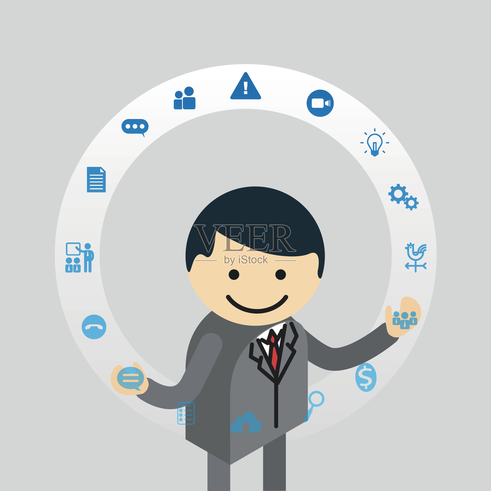 商人玩弄商业图标图标素材