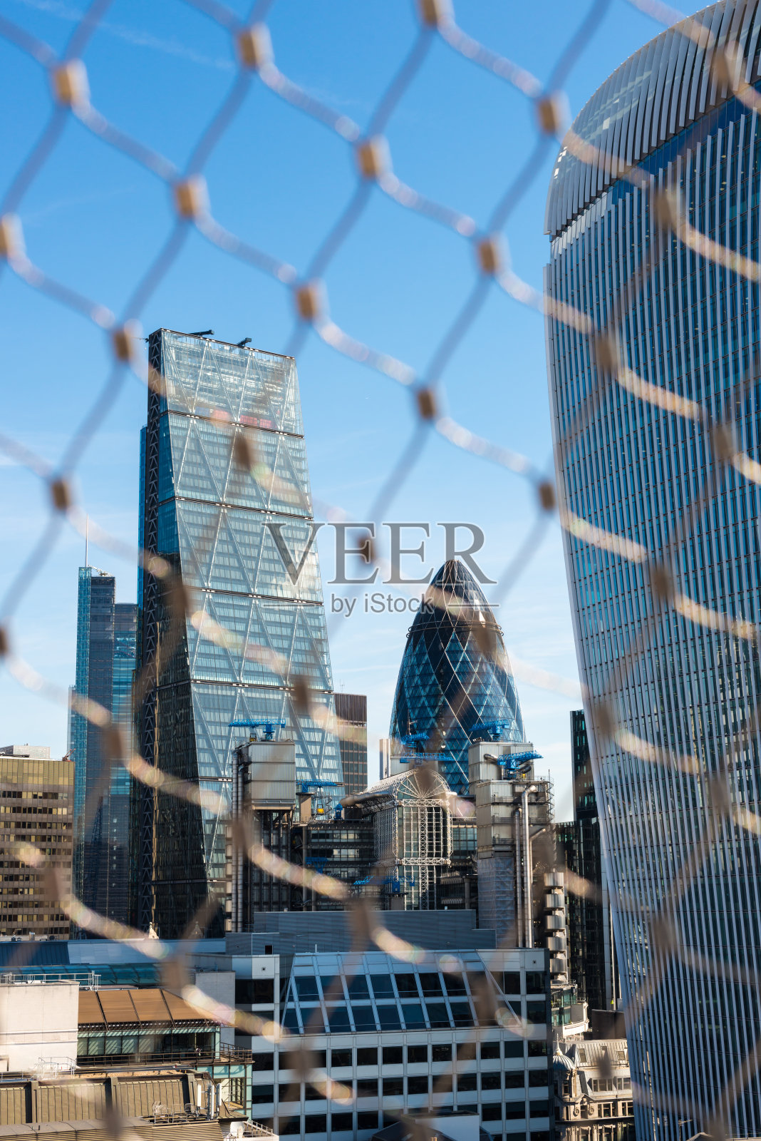 美丽的现代天际线和摩天大楼照片摄影图片