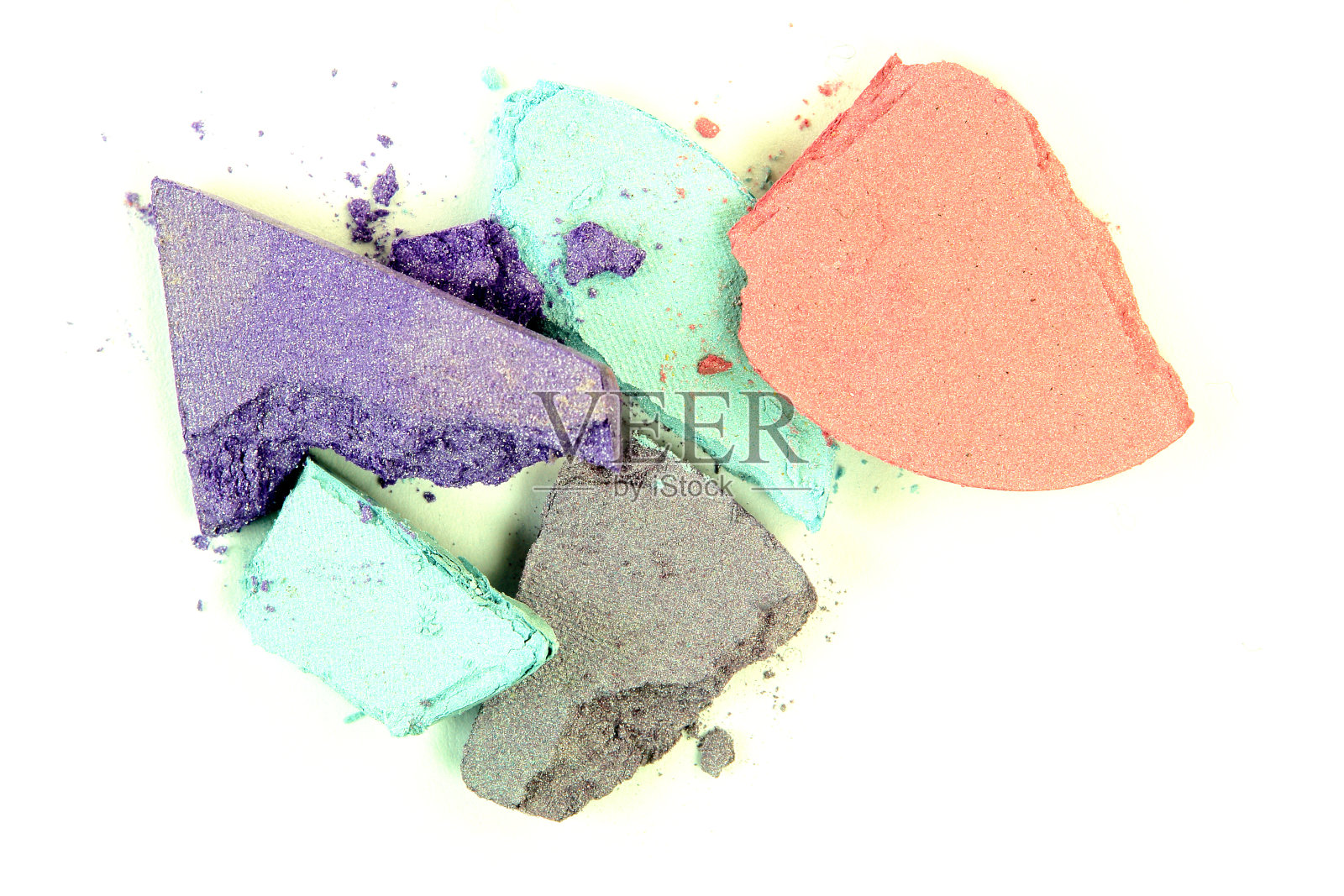 压碎的眼影照片摄影图片