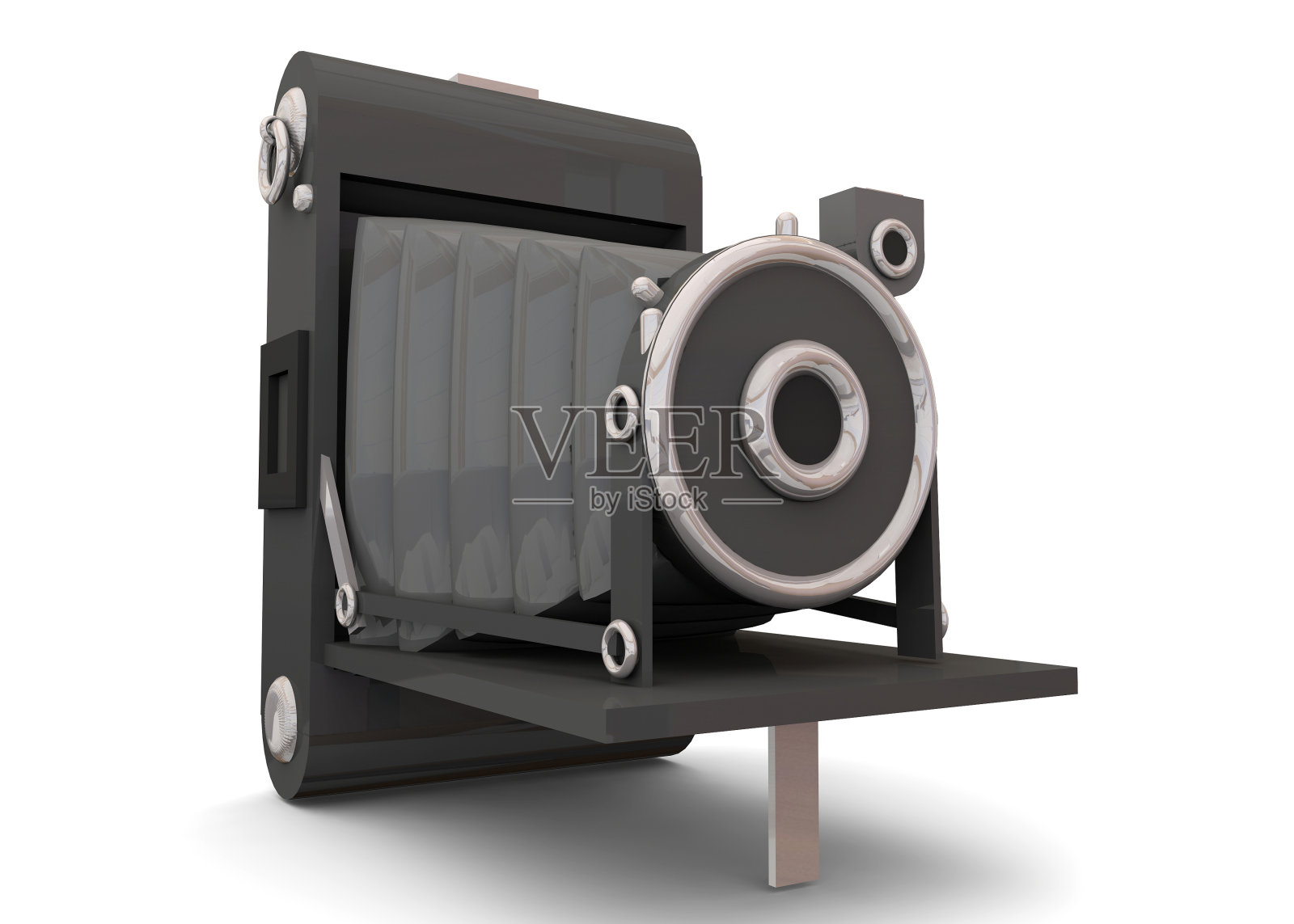 老式相机- 3d照片摄影图片