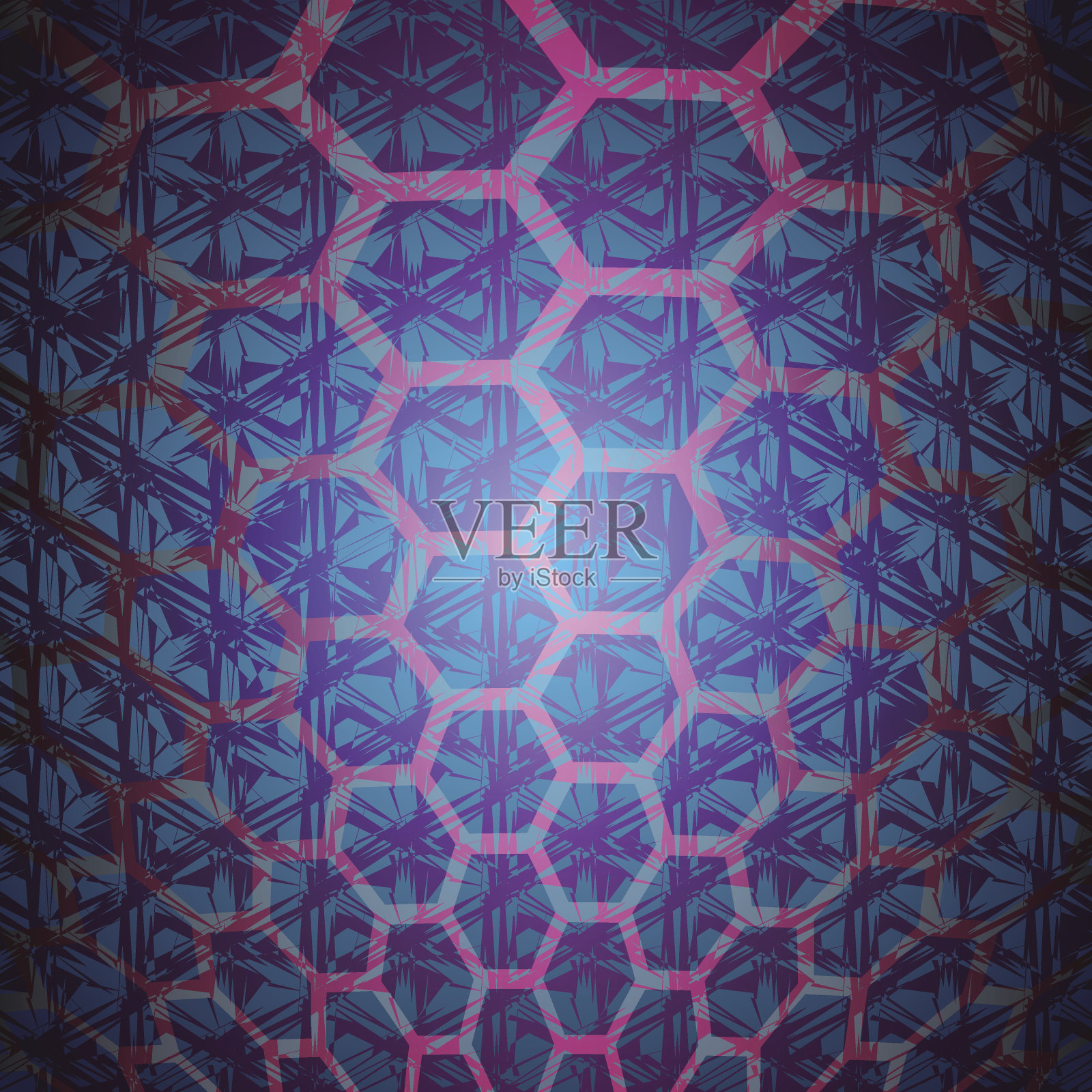 蓝色背景插画图片素材