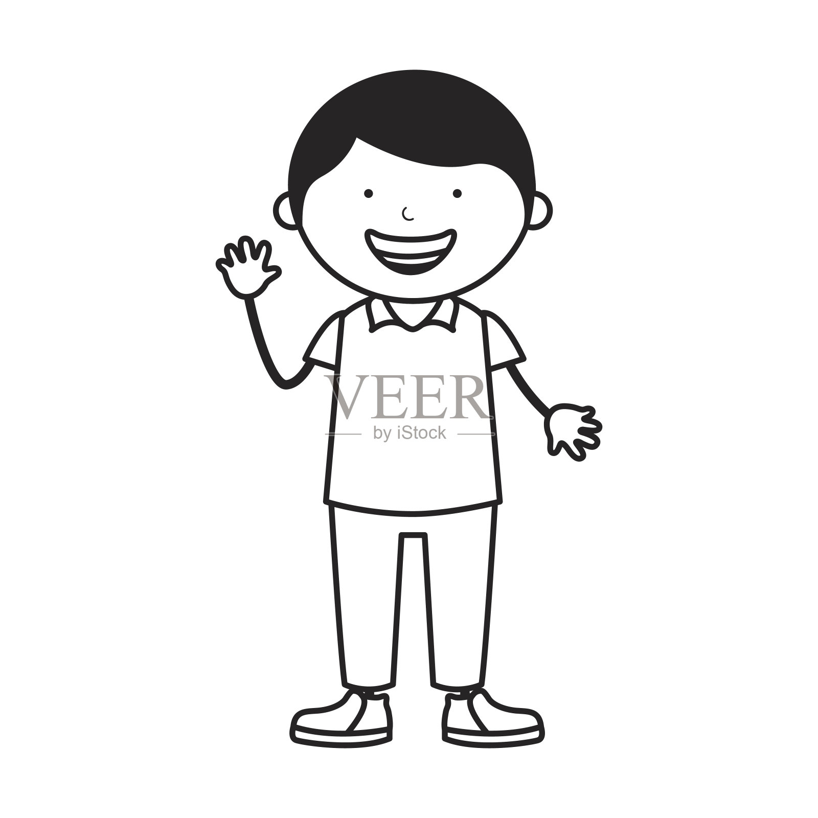 可爱的父亲角色图标设计元素图片