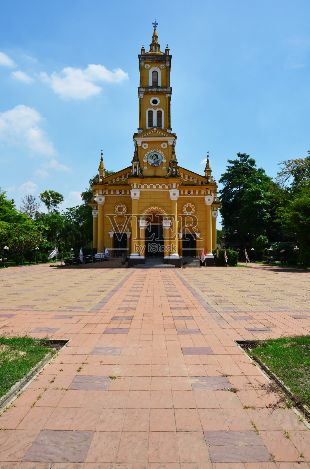 泰国阿瑜陀耶圣约瑟天主教堂照片摄影图片
