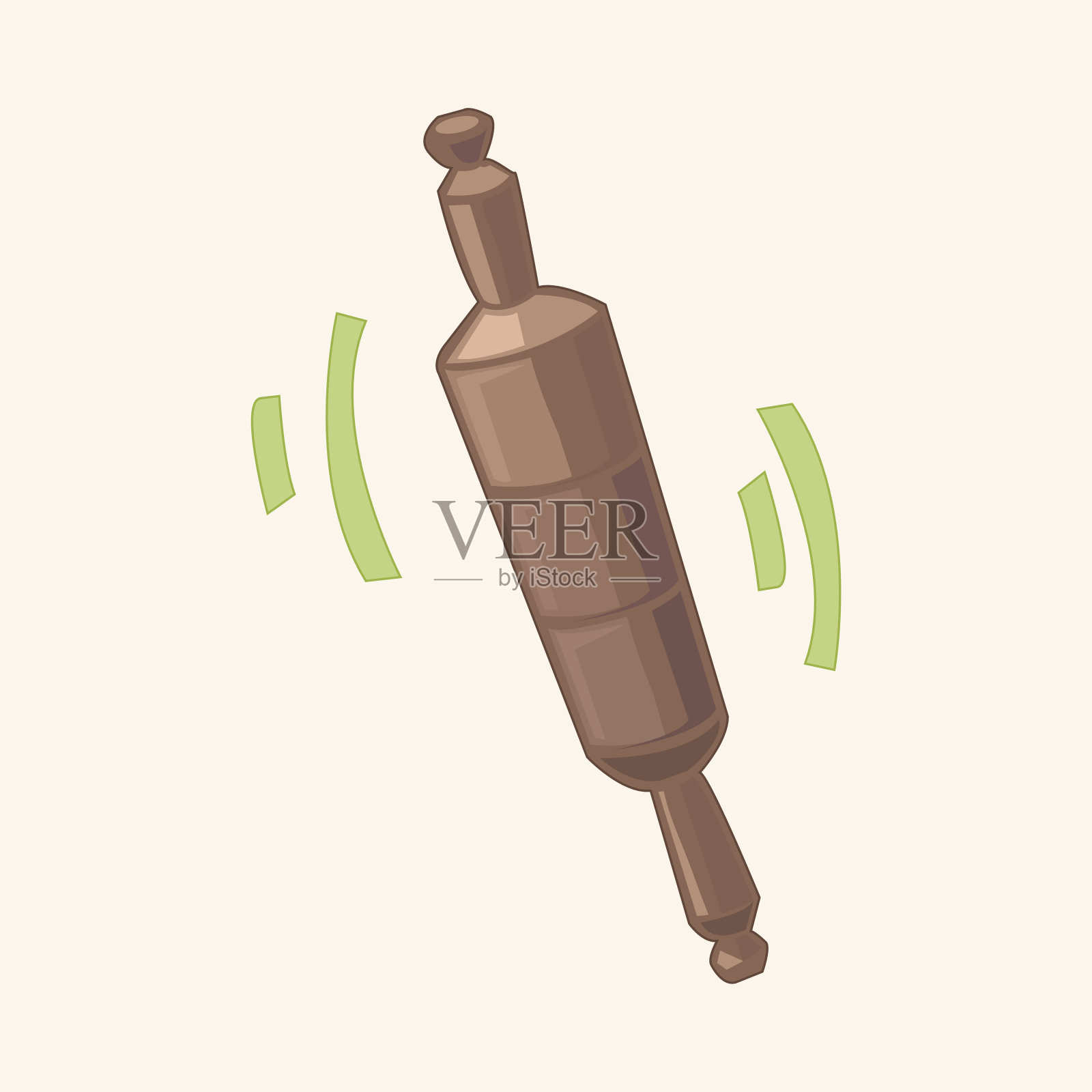 厨具滚针主题元素向量，eps插画图片素材