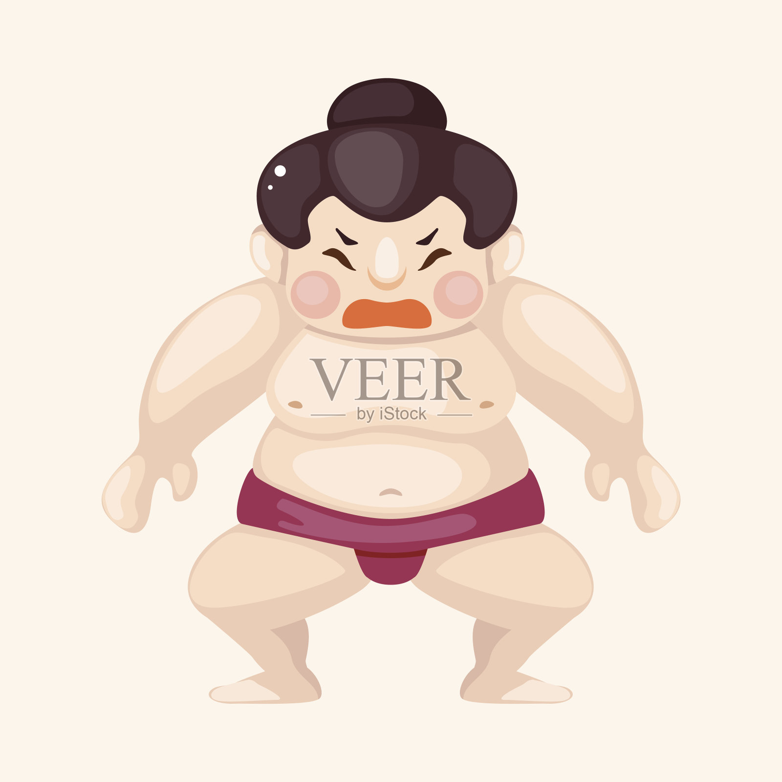 相扑的主题元素插画图片素材