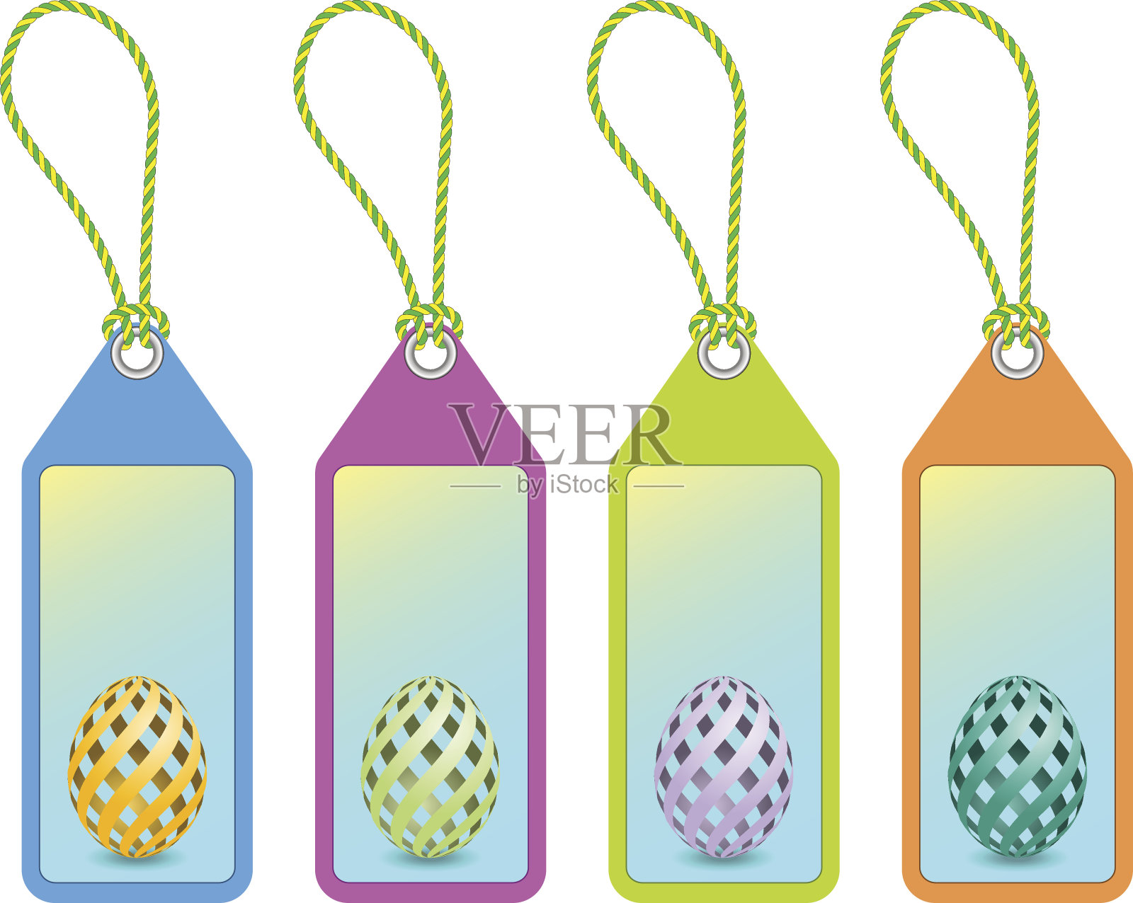 复活节购物标签设计元素图片