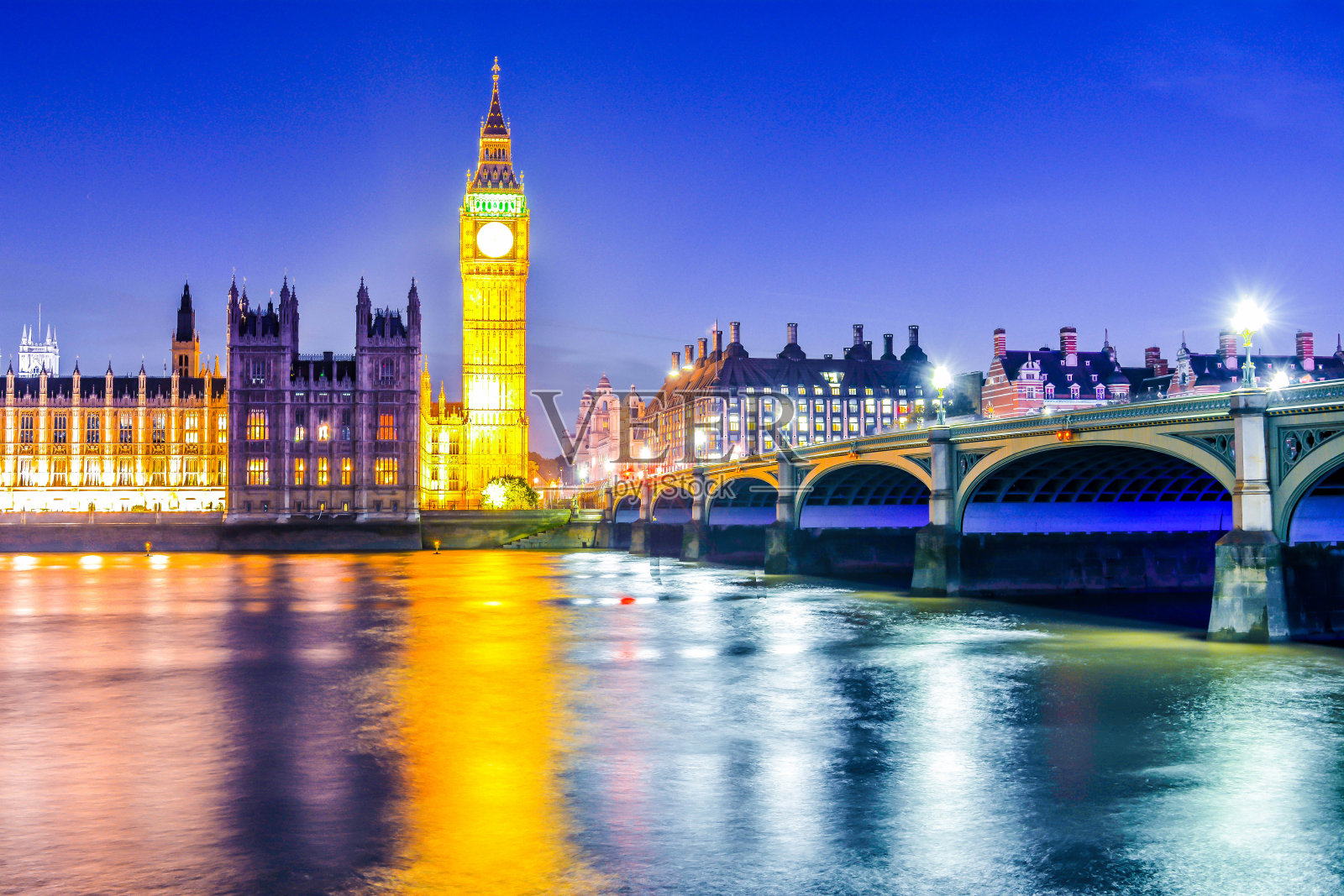 伦敦——英国的夜晚照片摄影图片