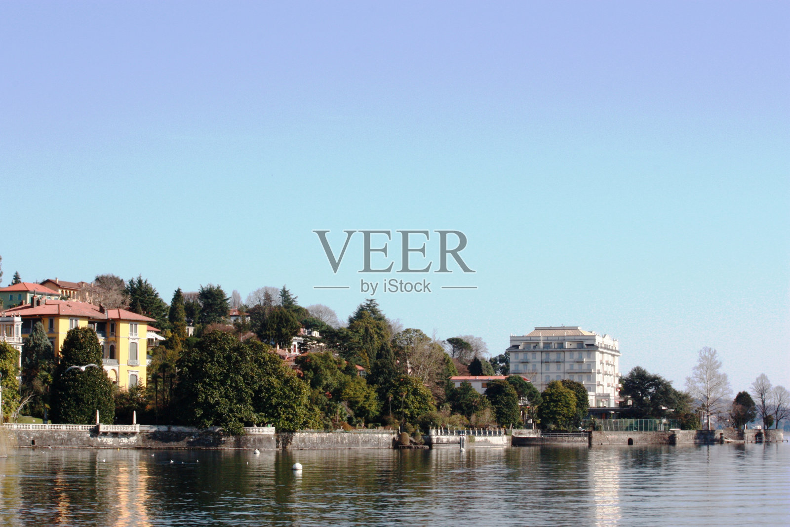 帕兰萨·韦尔巴尼亚，意大利马焦雷湖畔照片摄影图片