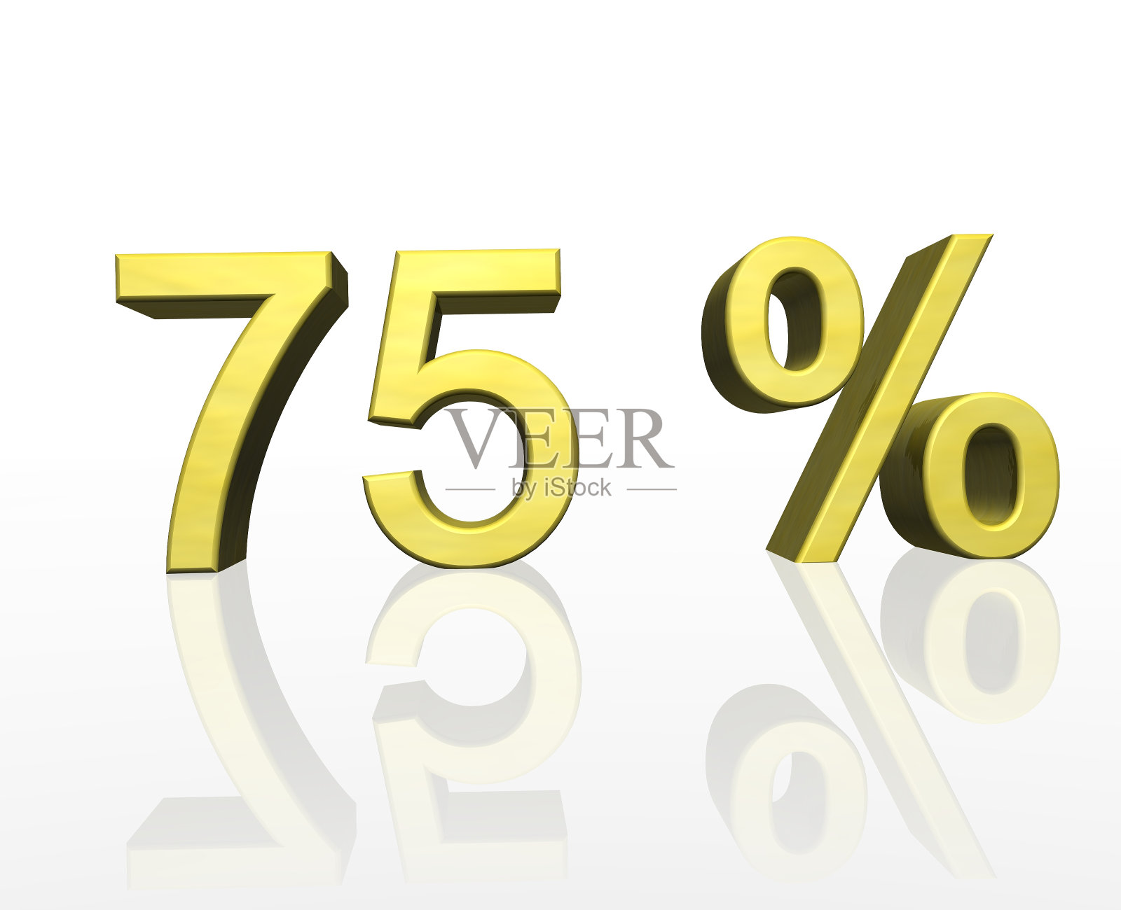 白色背景下数字特写镜头照片摄影图片