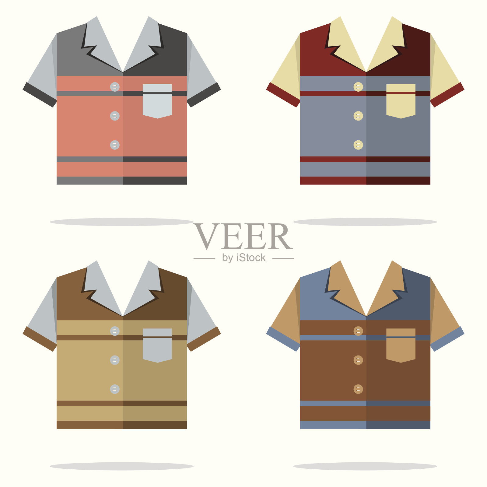 男士衬衫矢量插图设计元素图片