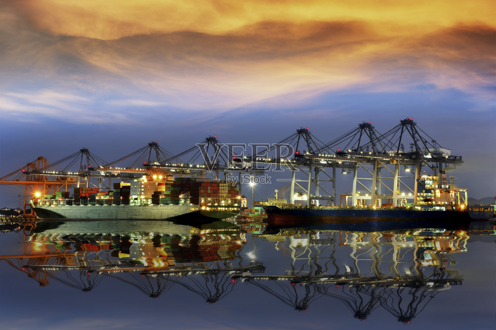 集装箱货船照片摄影图片