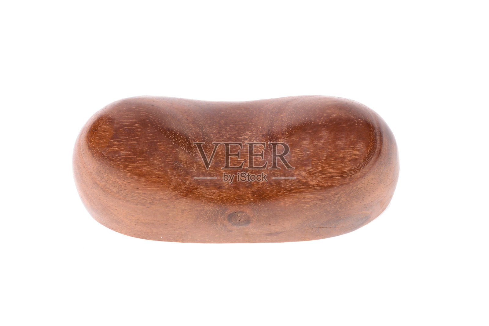 乳房形状的支撑由木制作，用于按摩隔离照片摄影图片