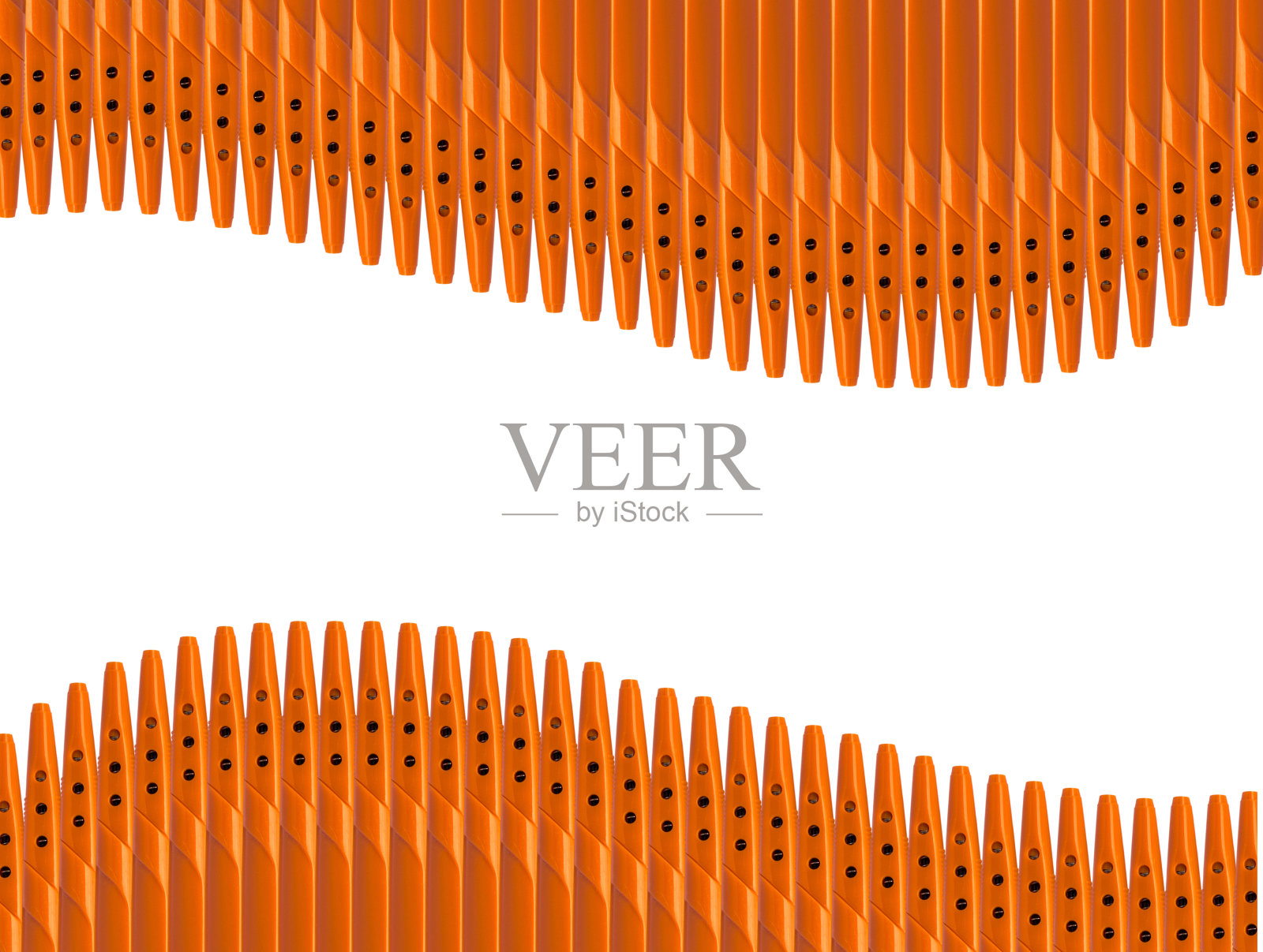 钢笔波状-孤立在白色背景上照片摄影图片