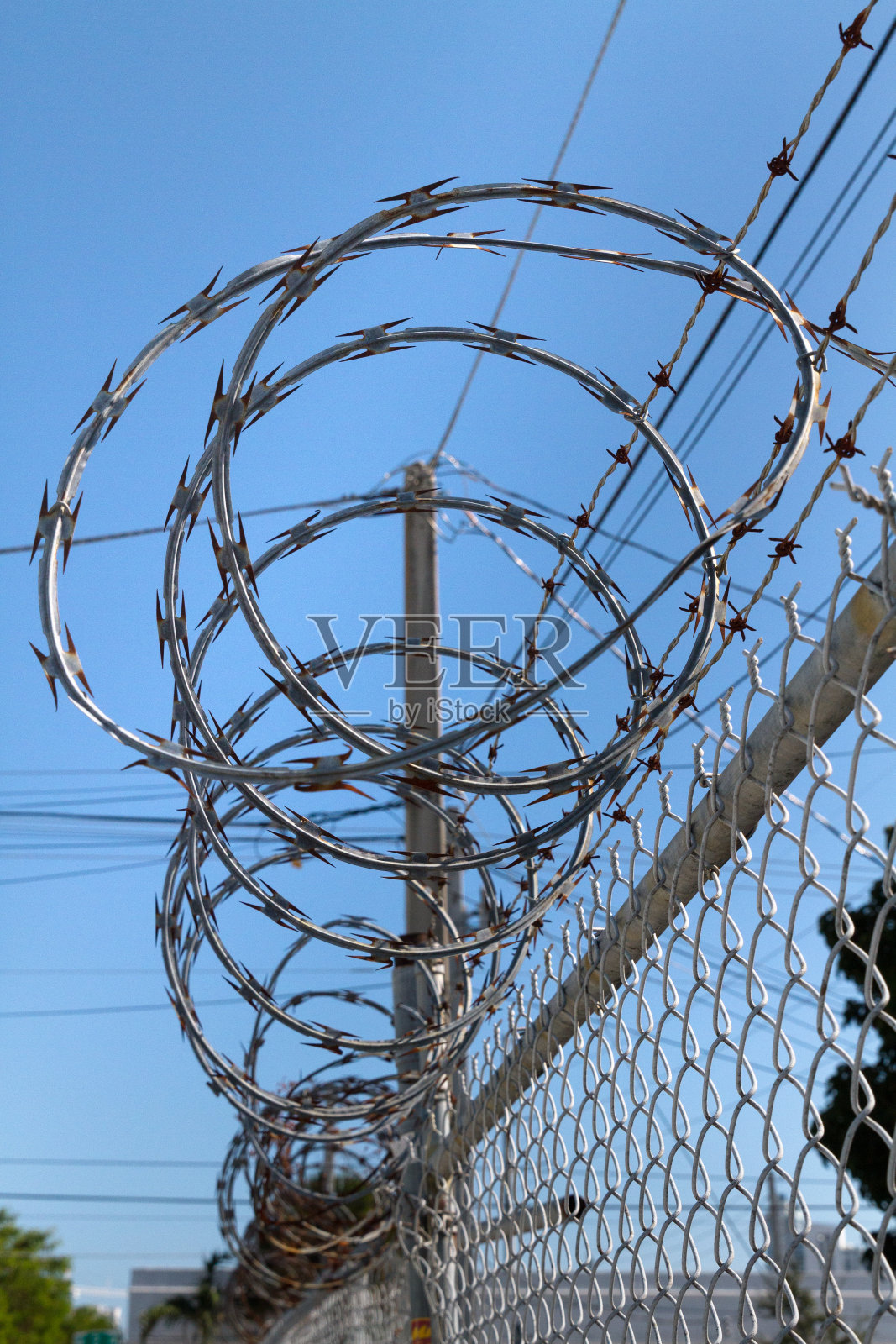 铁丝网照片摄影图片