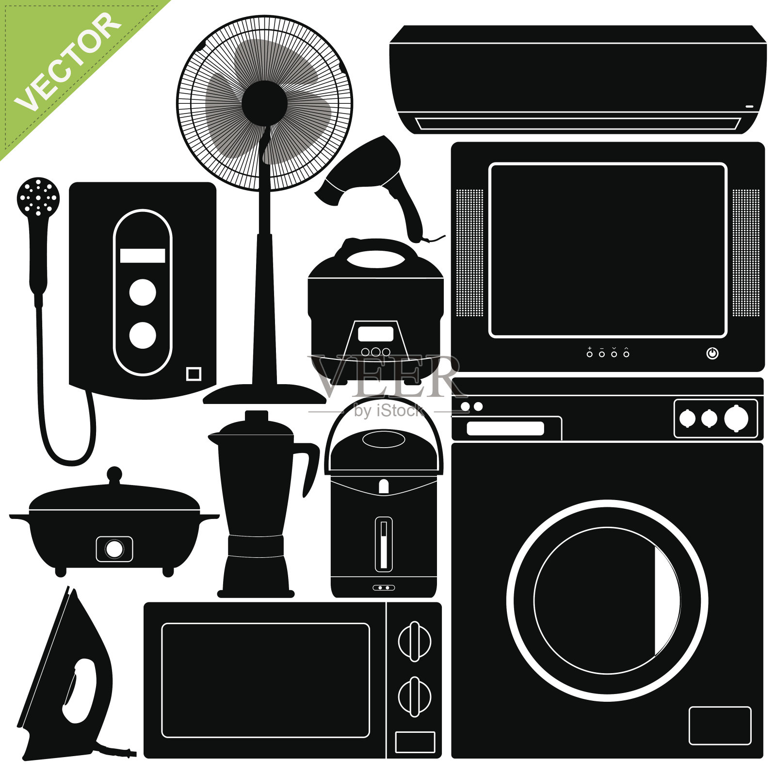 家电电子矢量插画图片素材