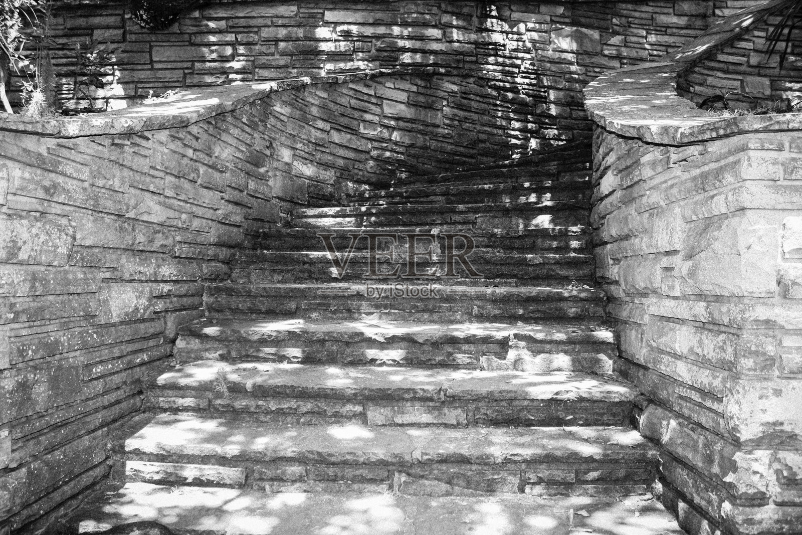 黑白楼梯照片摄影图片