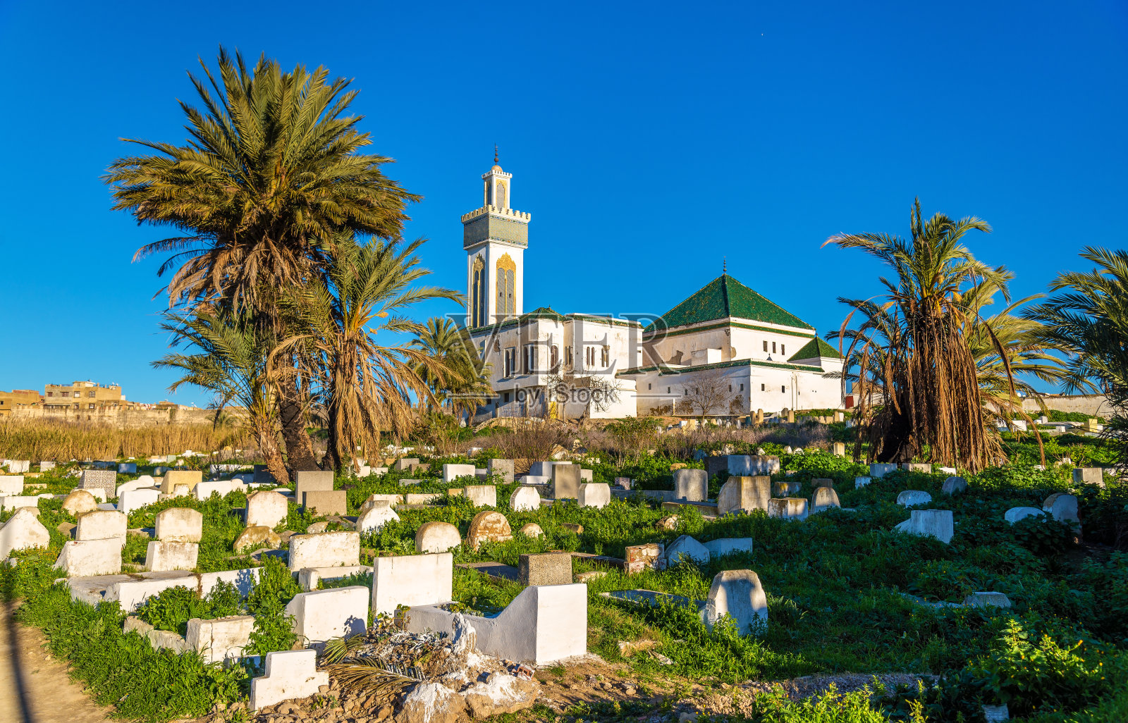 摩洛哥梅克内斯的穆斯林墓地照片摄影图片