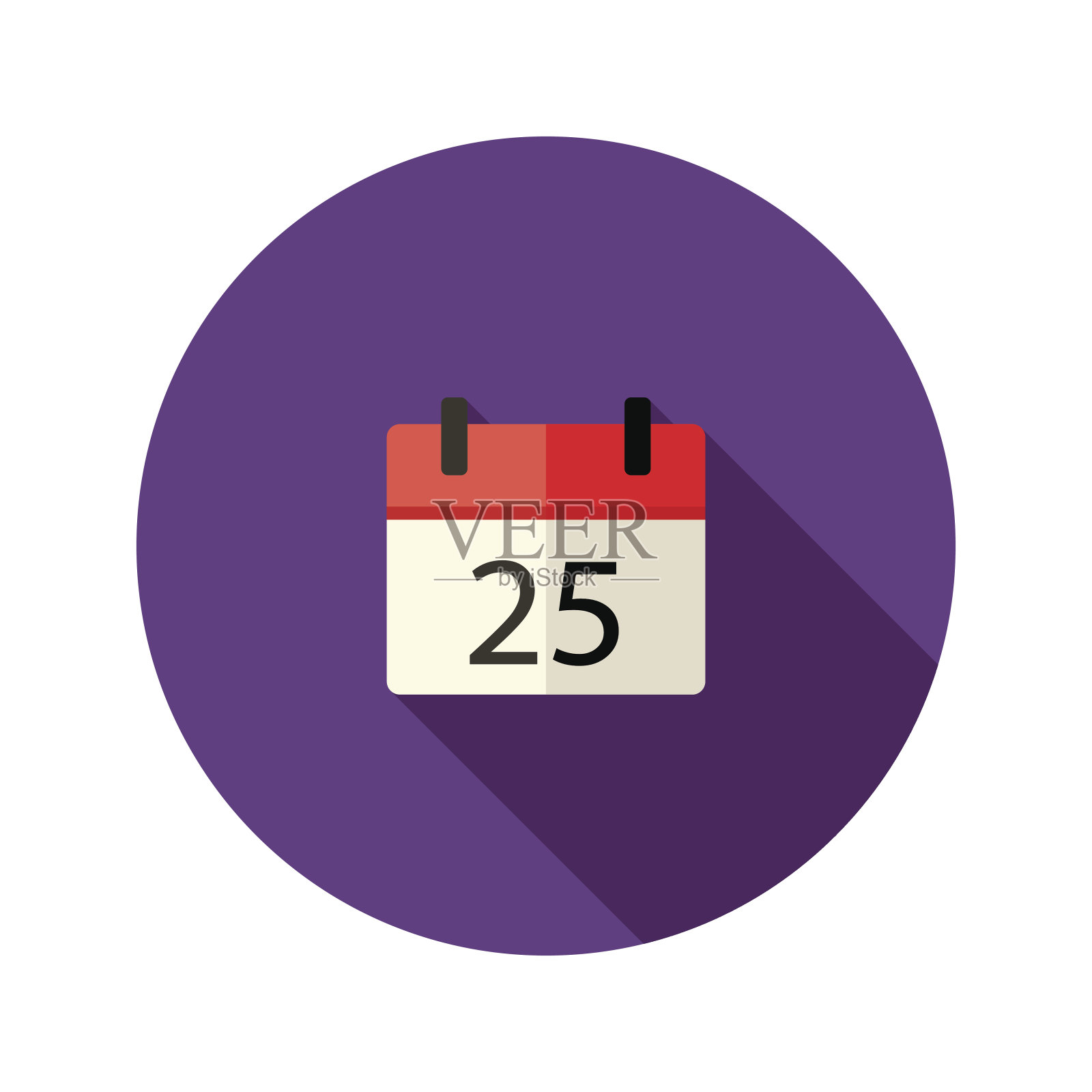 圣诞日历平面图标插画图片素材