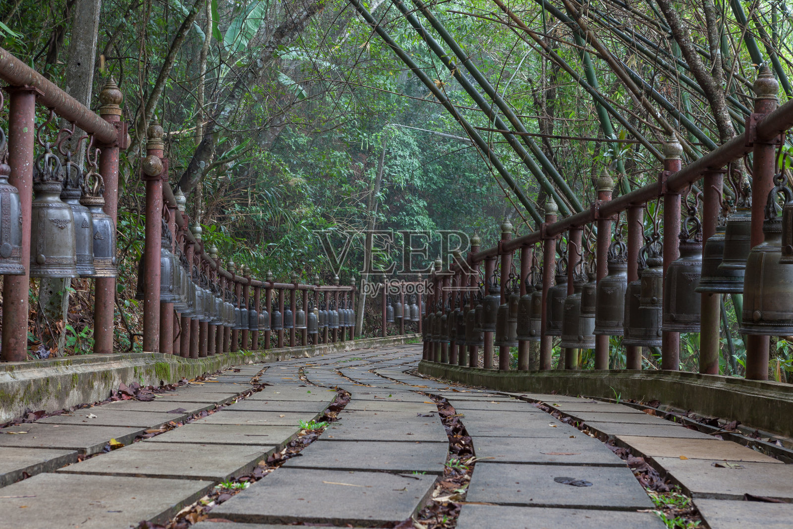 大钟小巷在佛寺的小路上照片摄影图片