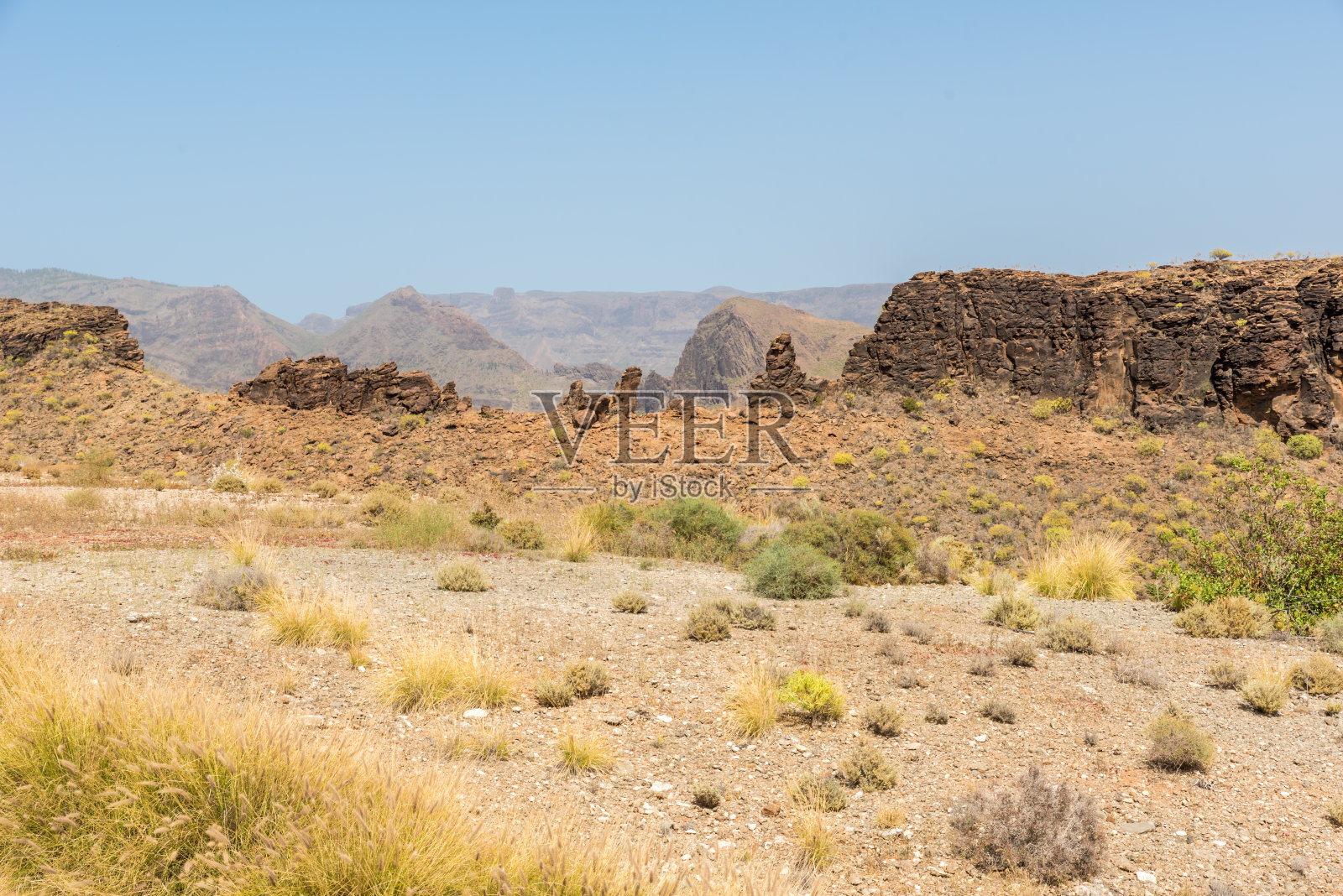 西班牙大加那利岛 Ayagaures 山谷照片摄影图片