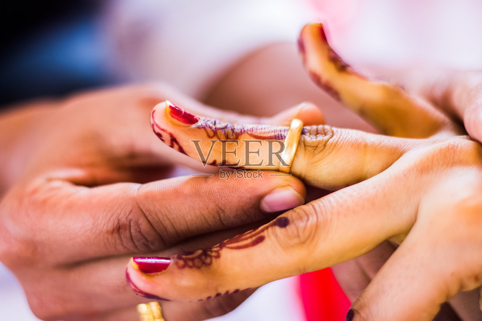 印度文化的婚礼照片摄影图片