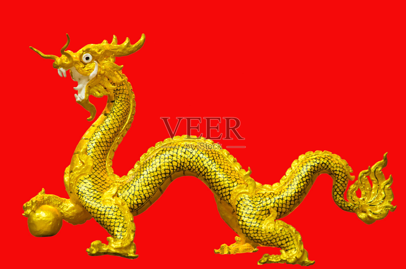 中国金龙雕像照片摄影图片