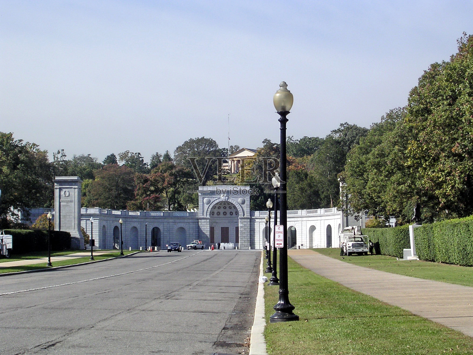 2004年10月，阿灵顿公墓入口照片摄影图片