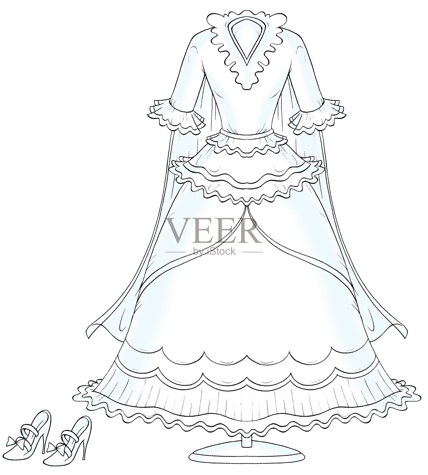 009年我们的婚礼插画图片素材