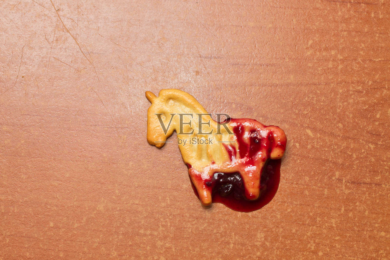 独角兽小点心配果酱照片摄影图片