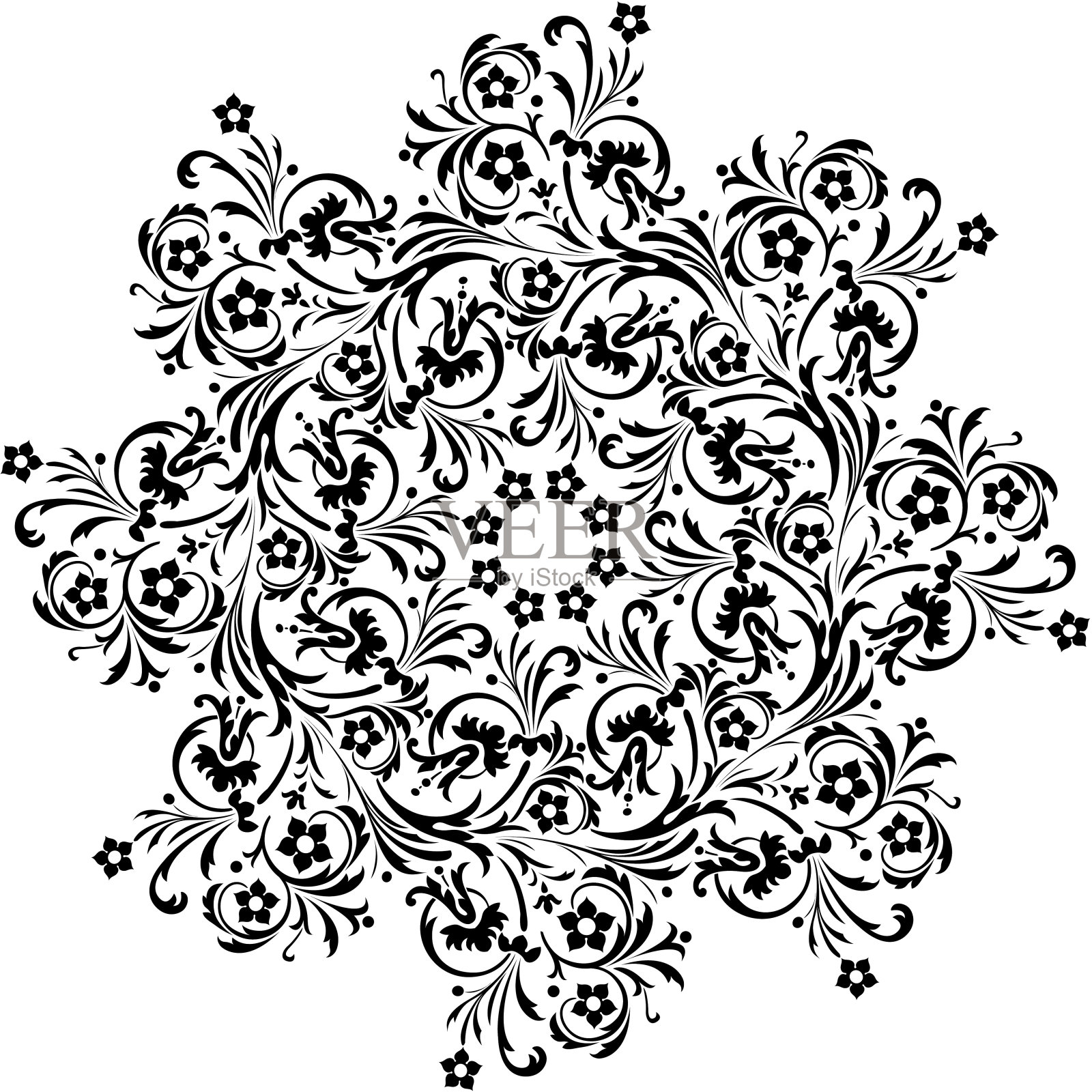 花的背景插画图片素材