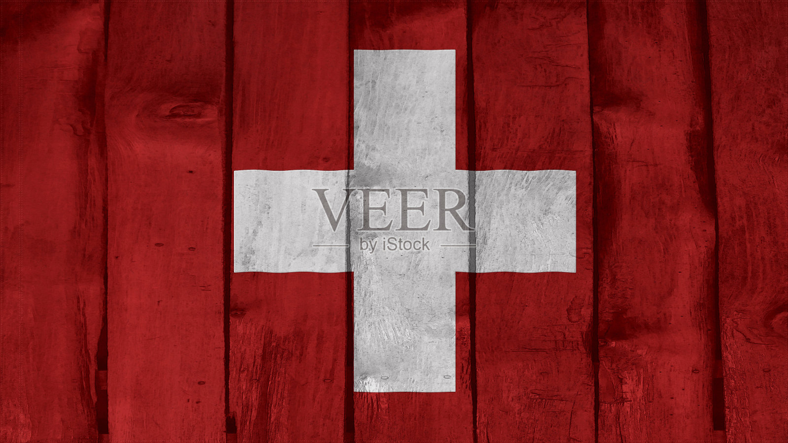 瑞士国旗木质纹理照片摄影图片