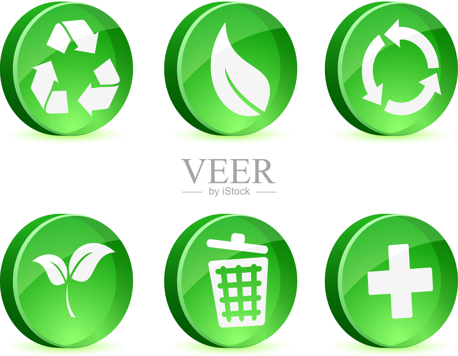 生态图标。插画图片素材