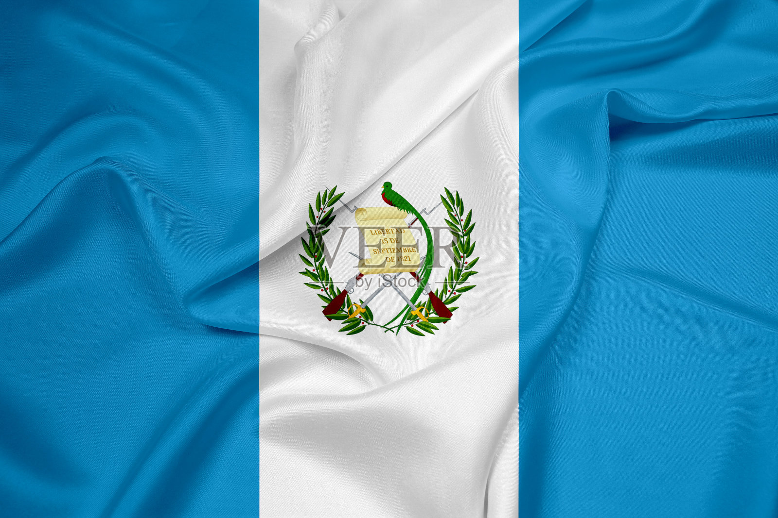 危地马拉挥舞着国旗照片摄影图片