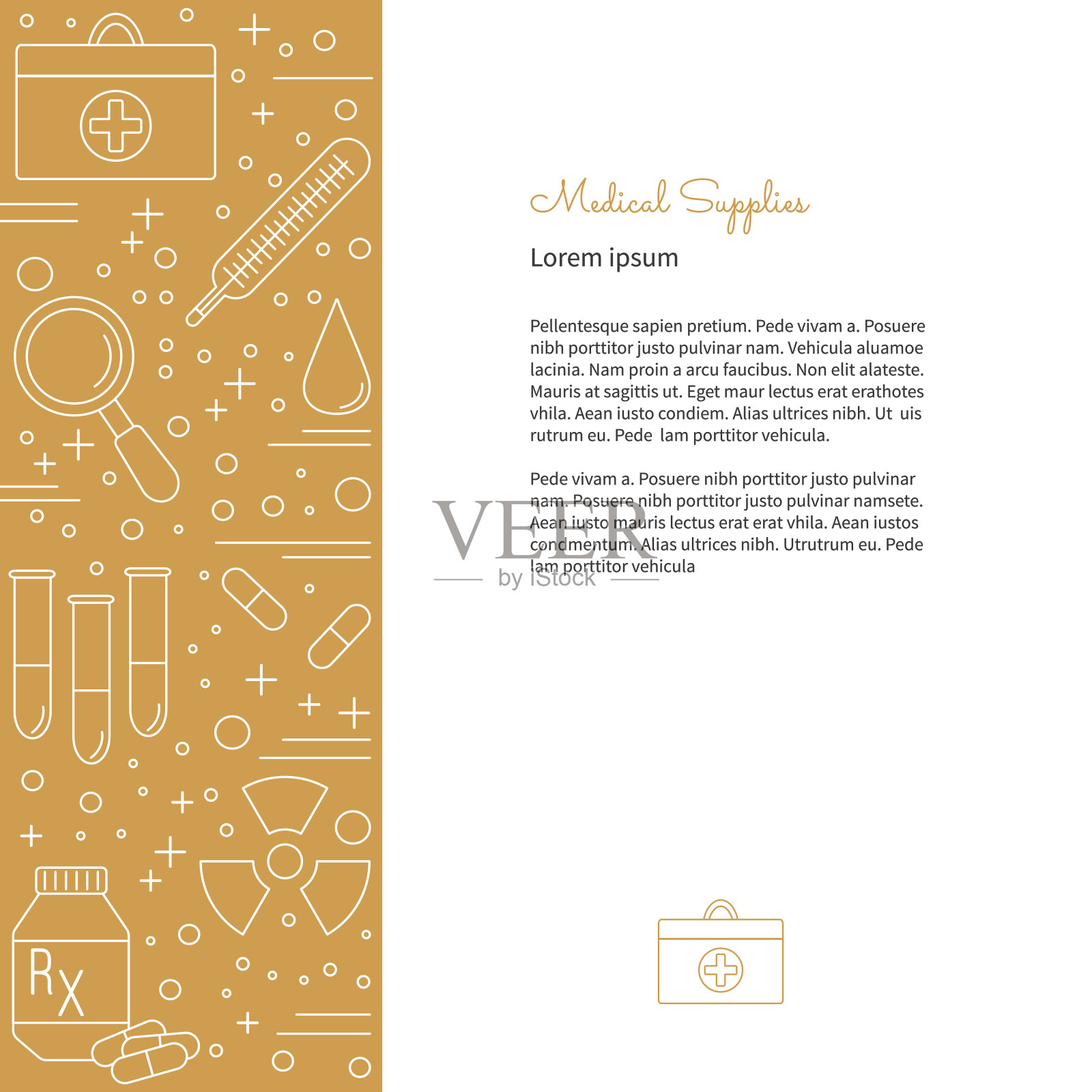 医学诊断、体检平面设计理念插画图片素材