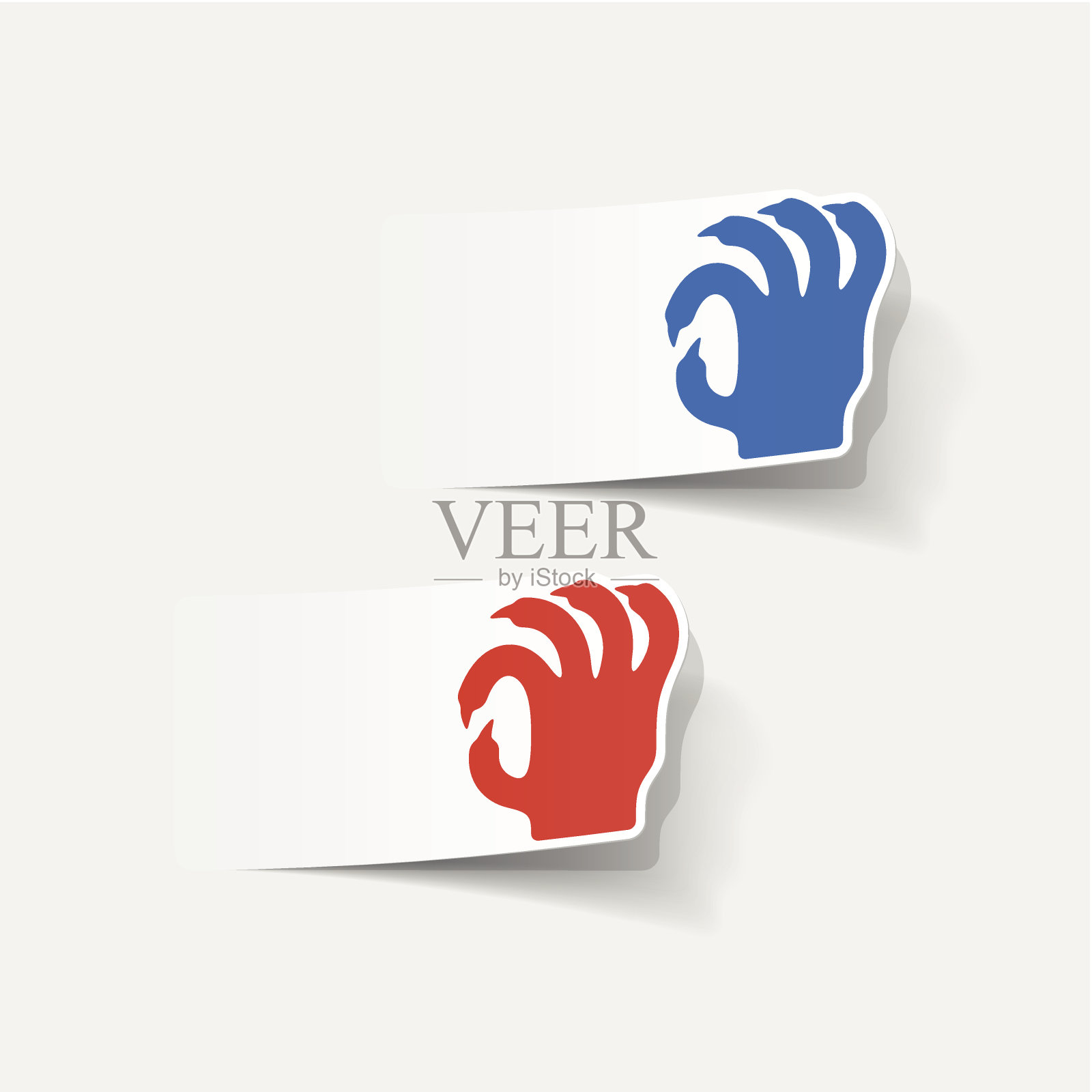 写实设计元素:手插画图片素材