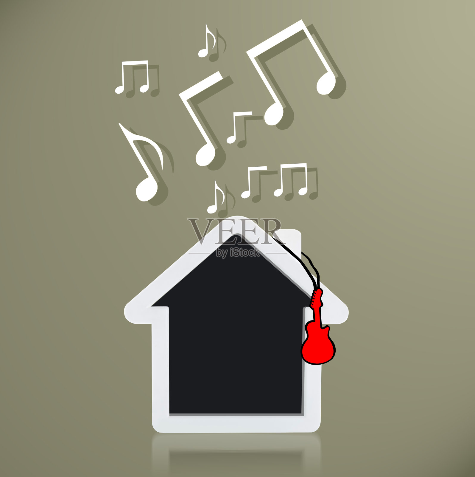 音乐房子照片摄影图片