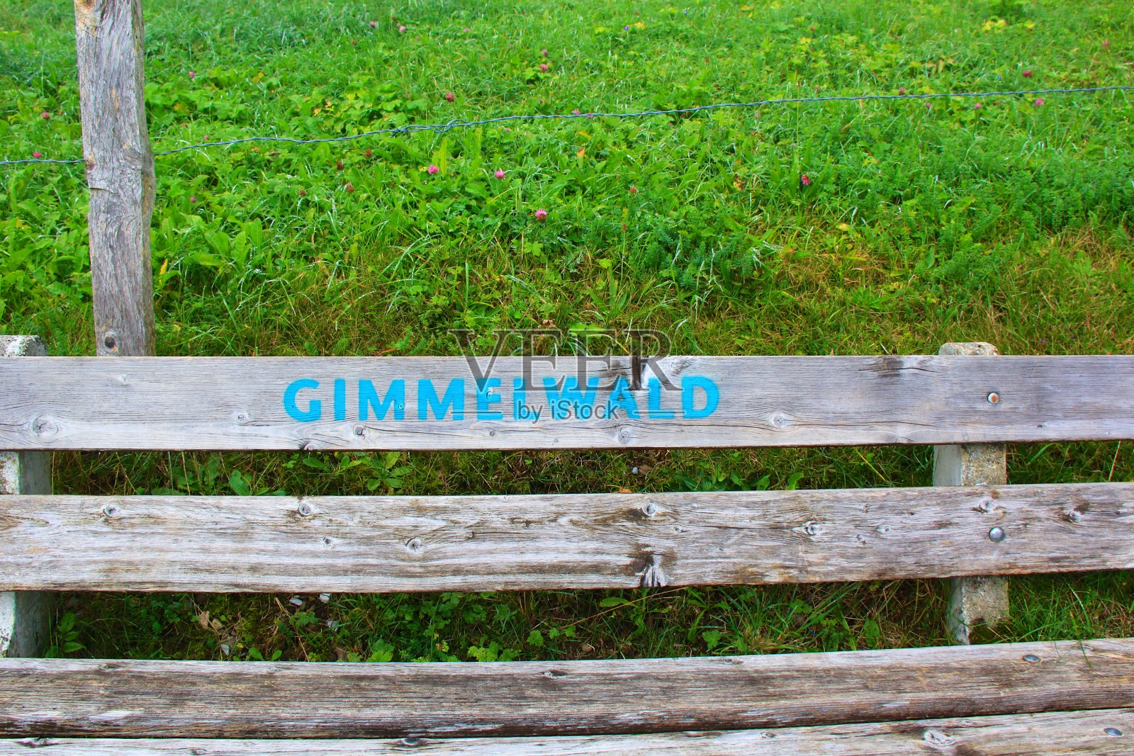 从Gimmelwald栅栏照片摄影图片