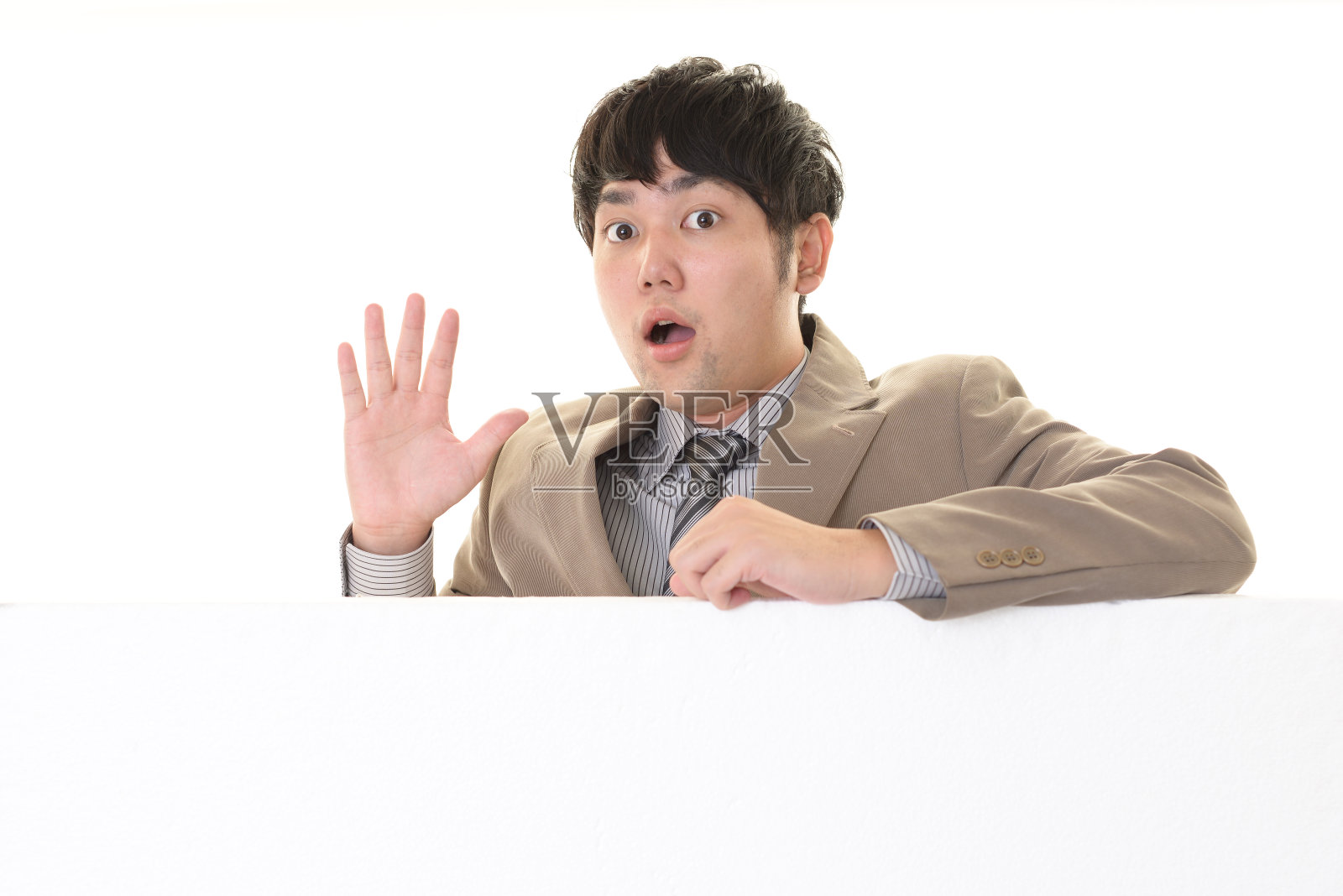 惊讶的亚洲商人照片摄影图片