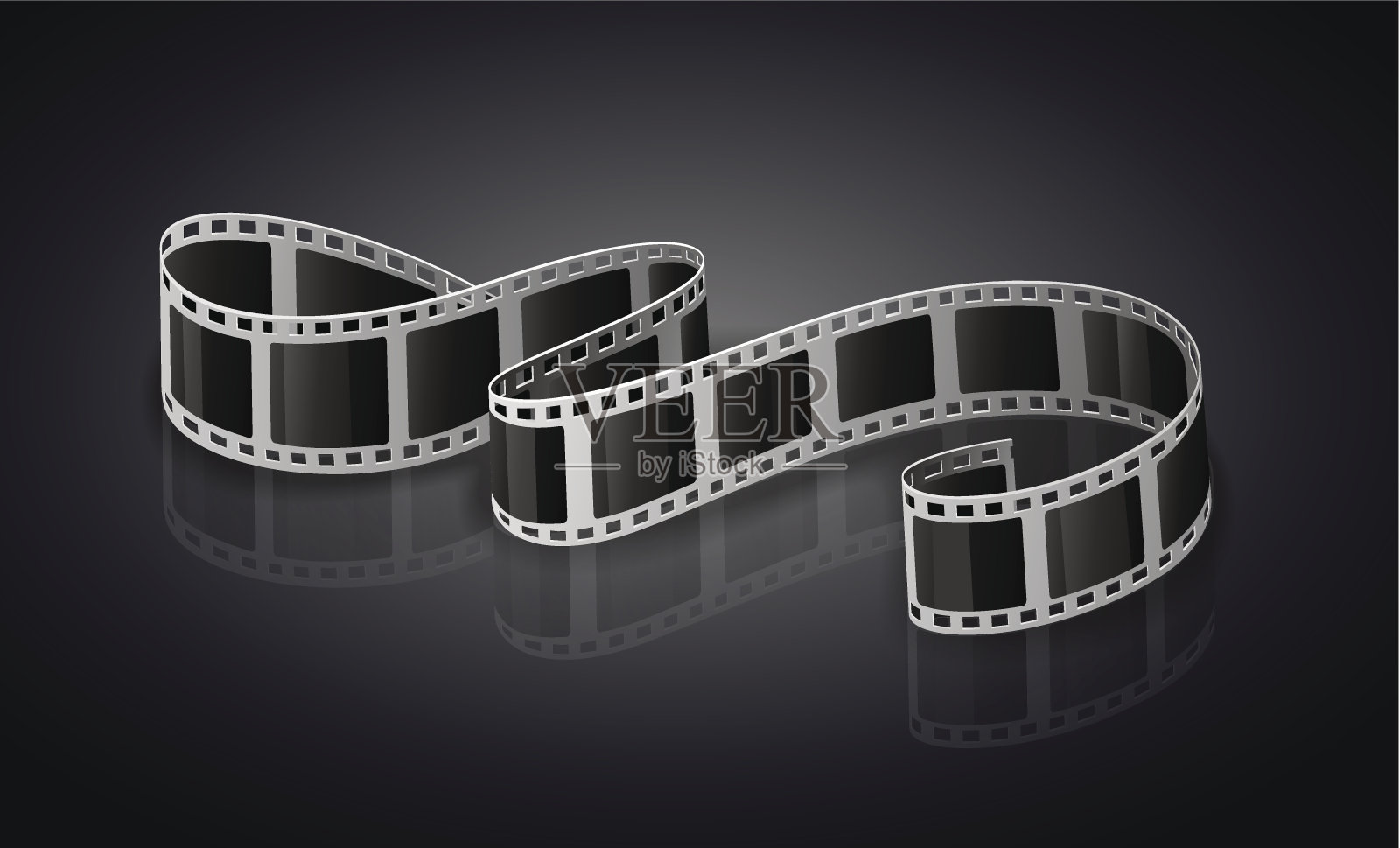 电影胶片插画图片素材