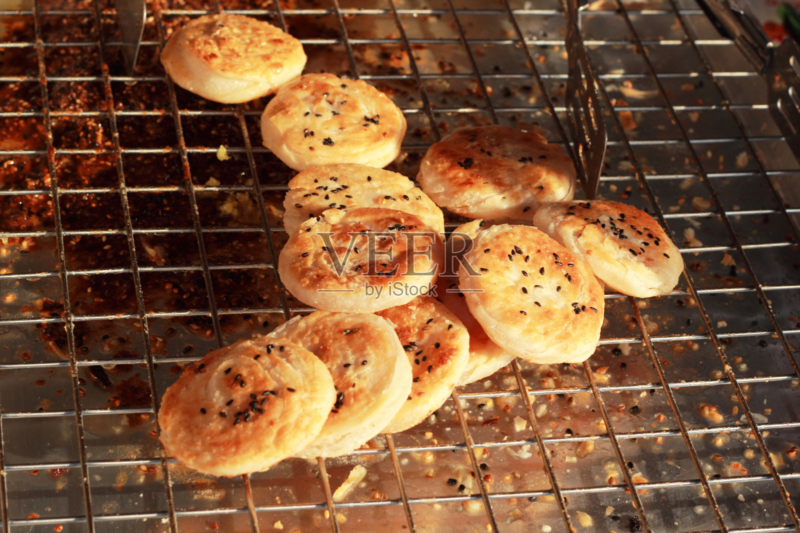 泰国甜点，小吃面团油炸照片摄影图片