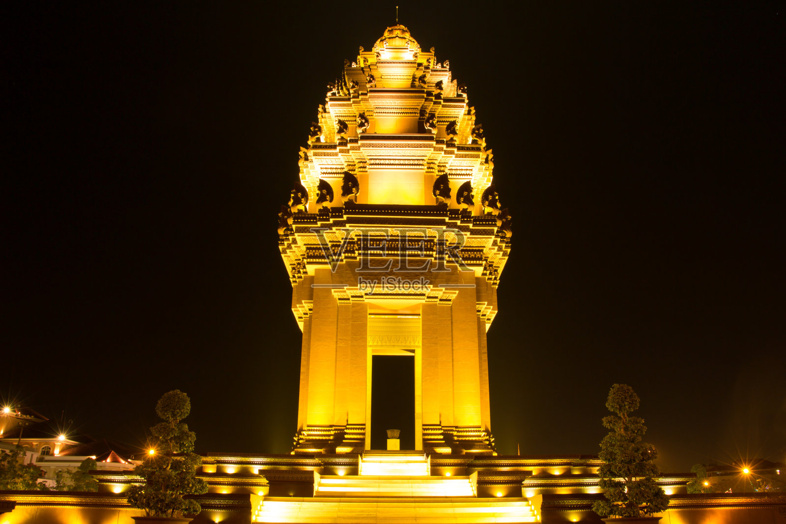 柬埔寨金边的独立纪念碑照片摄影图片