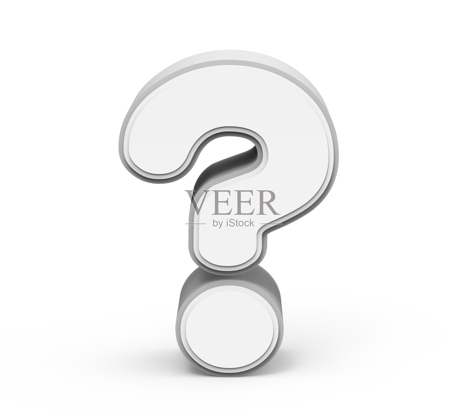 灰色的问号照片摄影图片