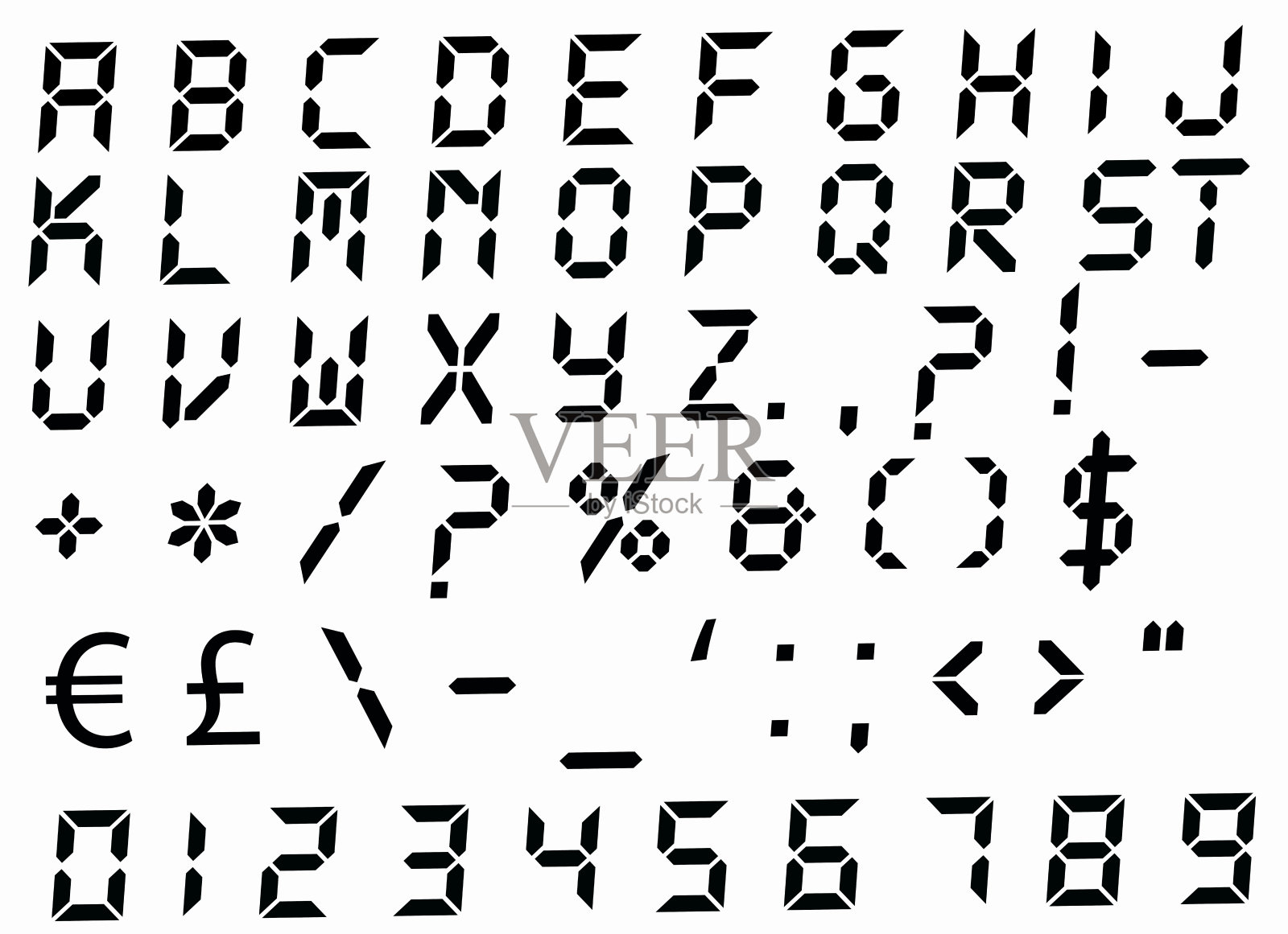 电子表的字体照片摄影图片