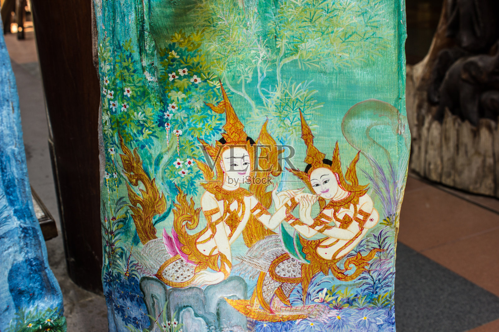 泰国雕刻图案照片摄影图片